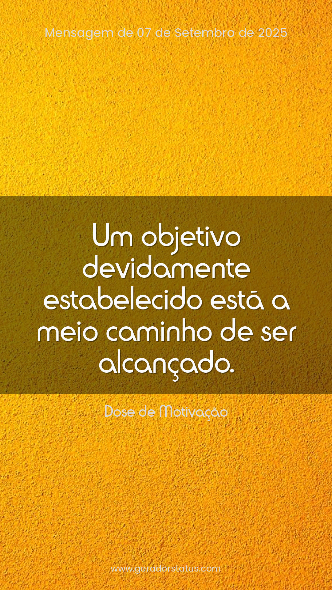 Status do dia: Motivacional