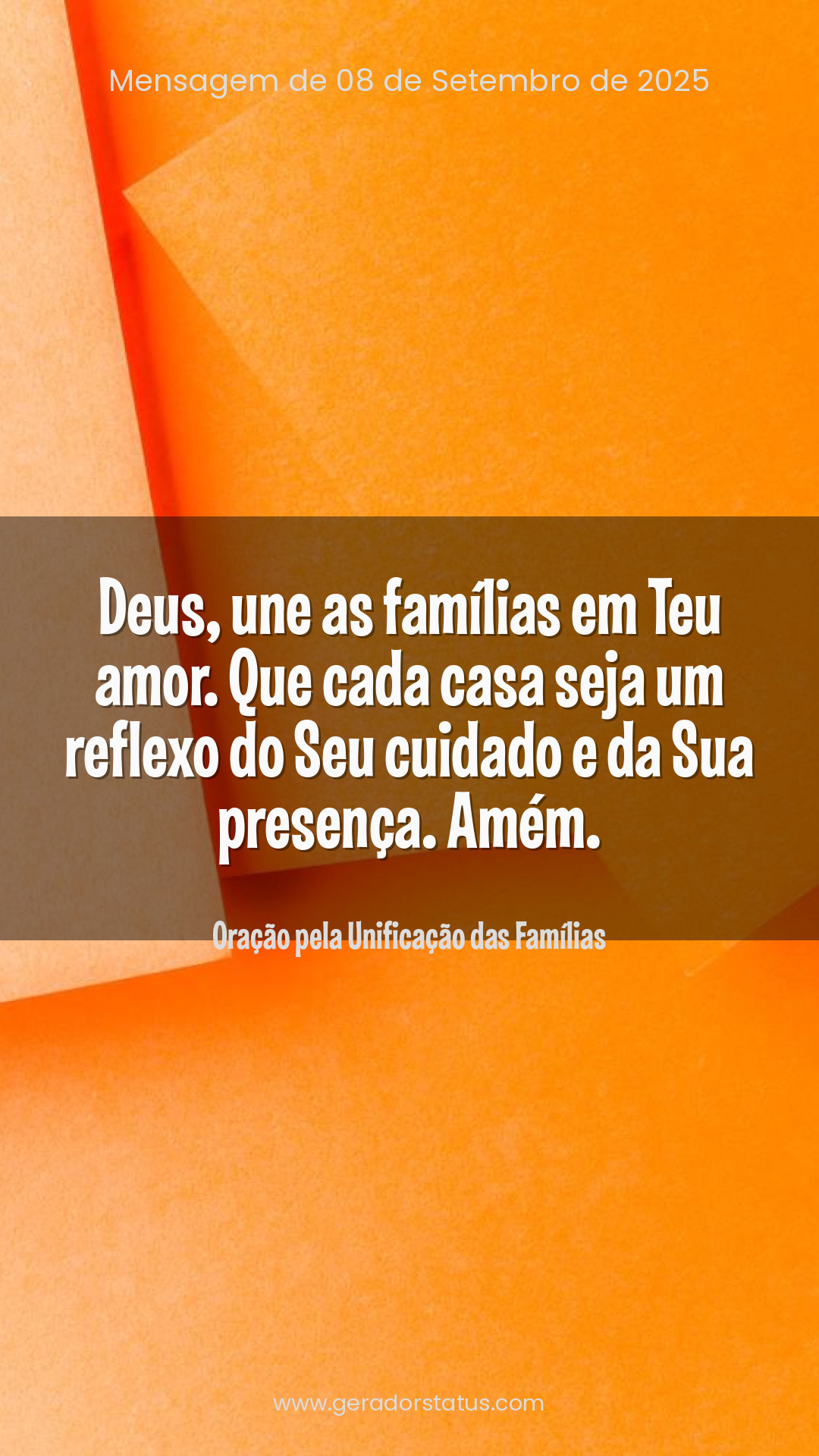 Status do dia: Oração Cristã