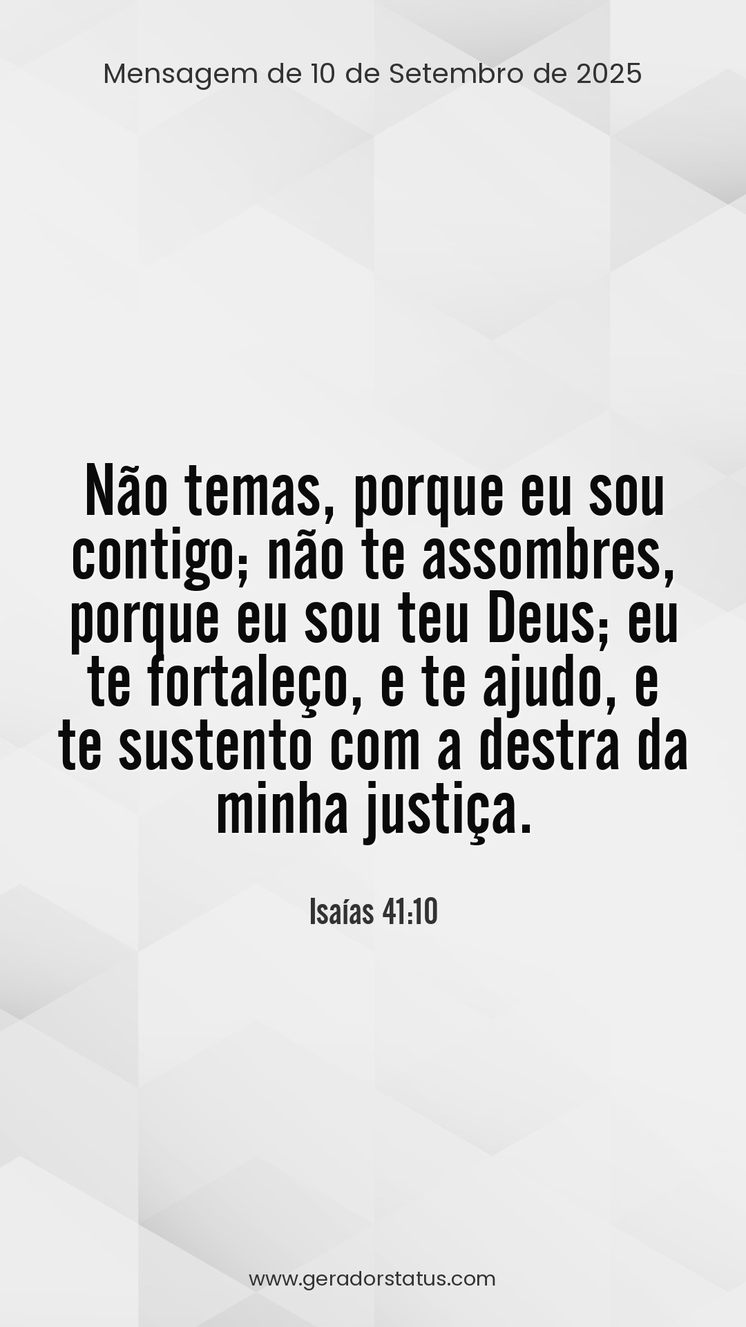 Status do dia: Versículo