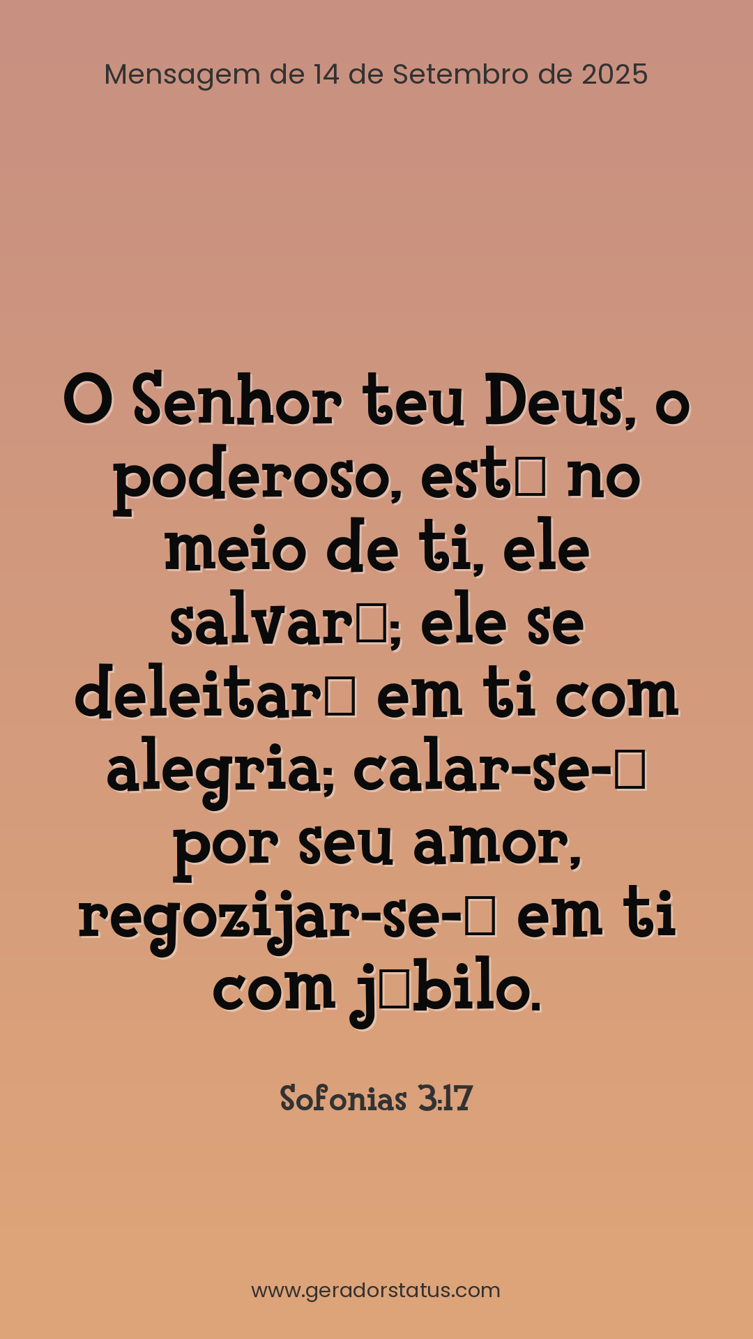 Status do dia: Versículo