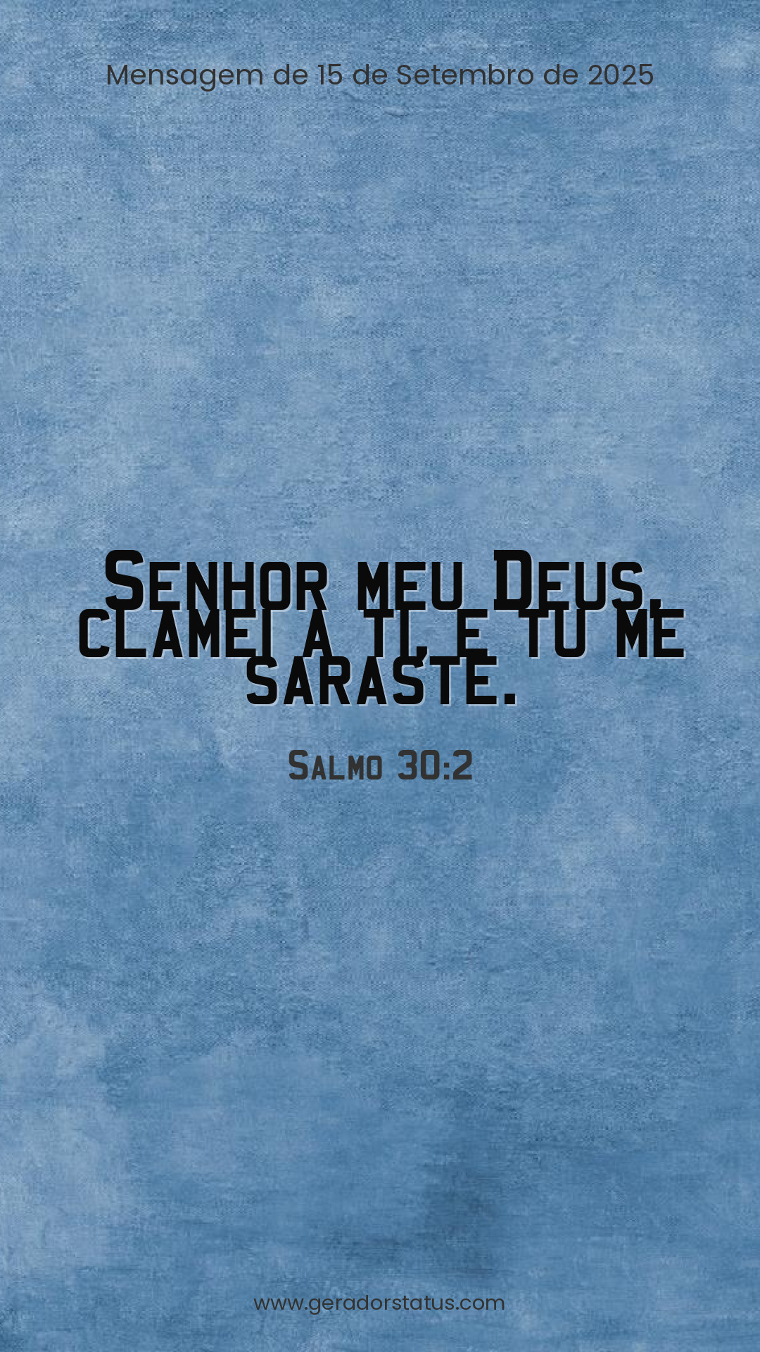 Status do dia: Salmo