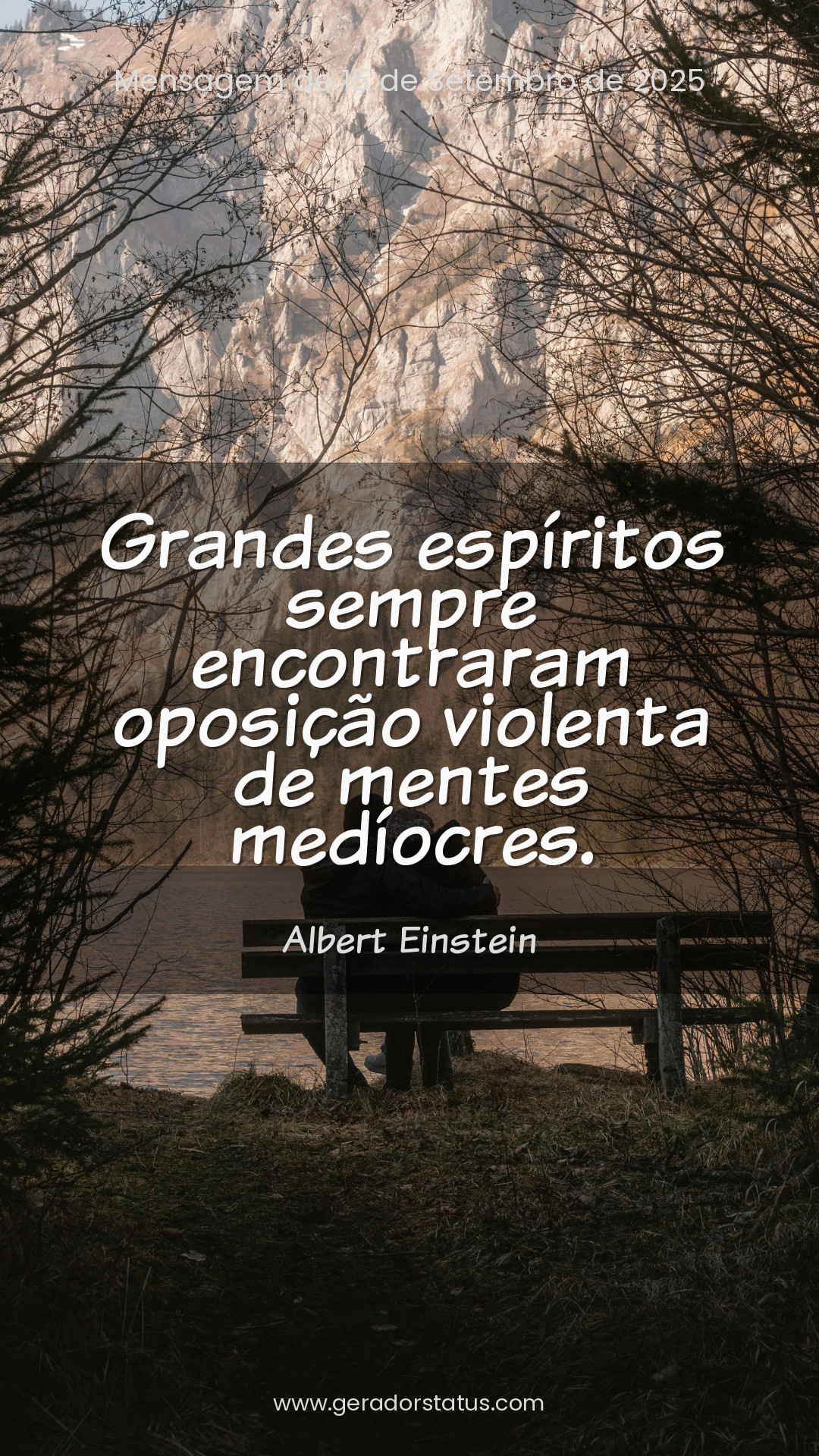 Status do dia: Reflexão