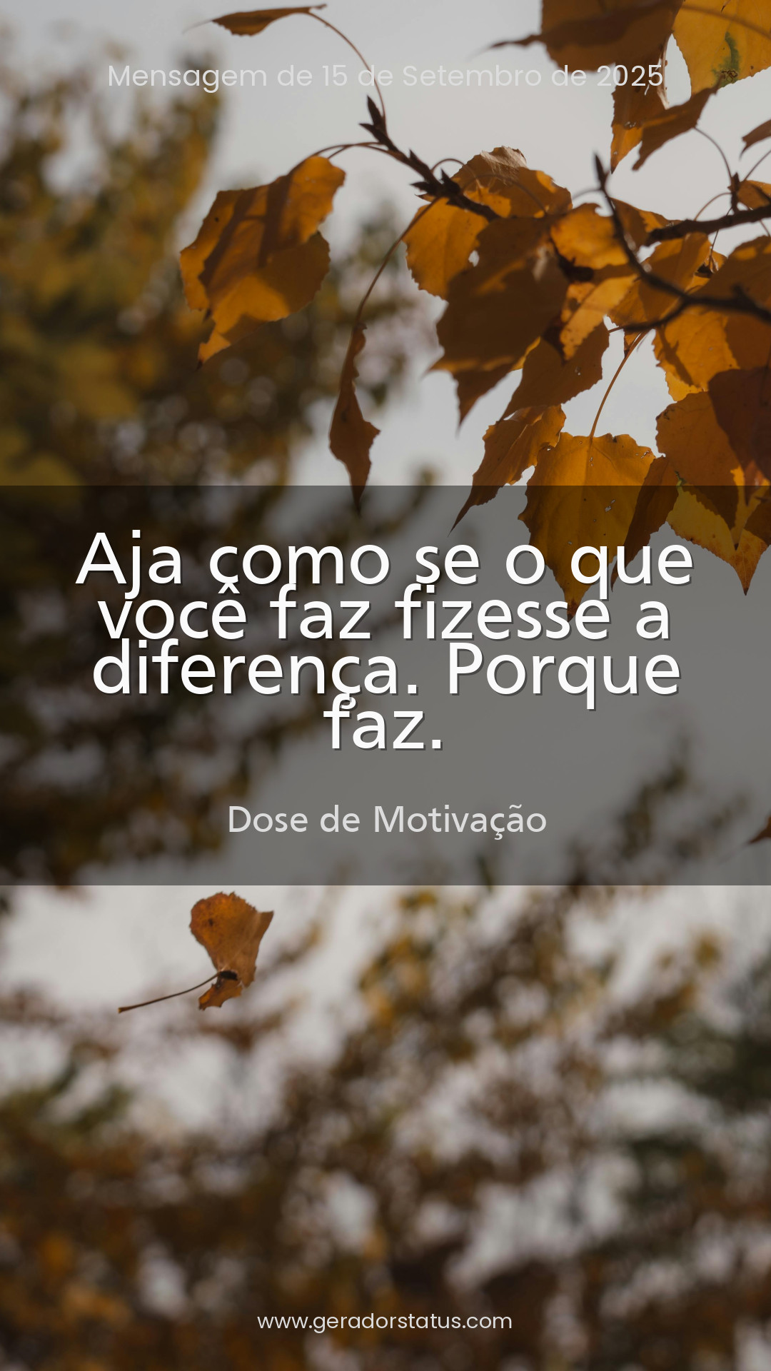 Status do dia: Motivacional