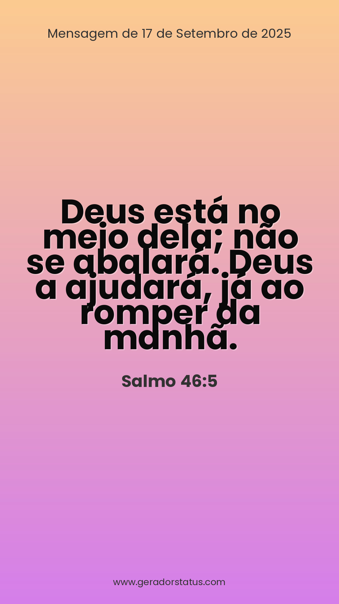 Status do dia: Salmo