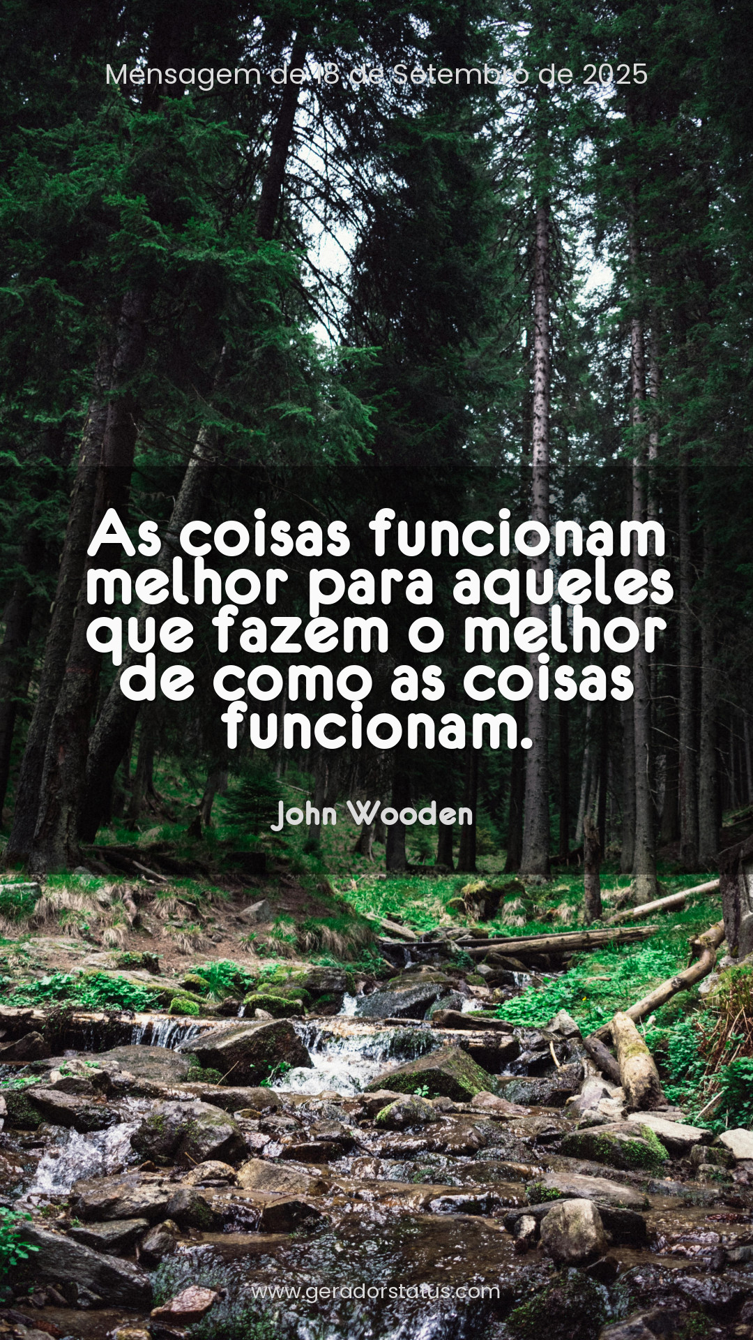 Status do dia: Reflexão