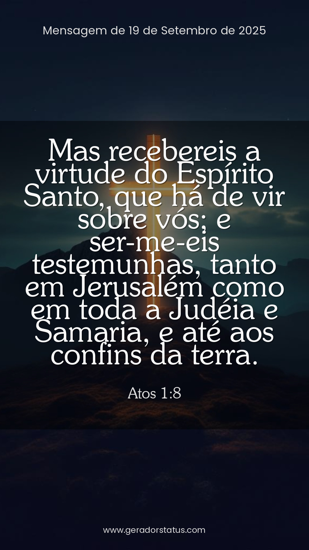 Status do dia: Versículo