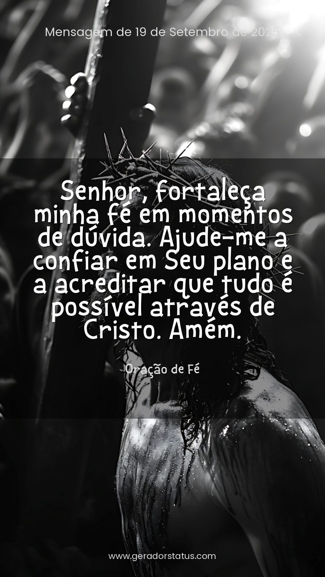 Status do dia: Oração Cristã