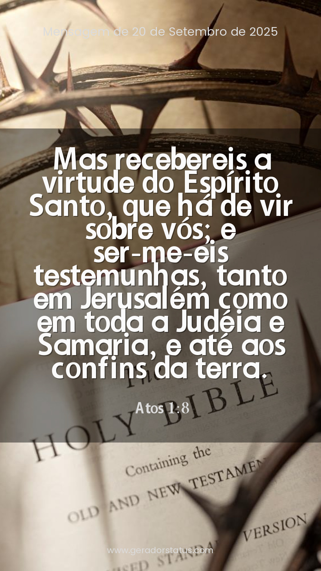 Status do dia: Versículo