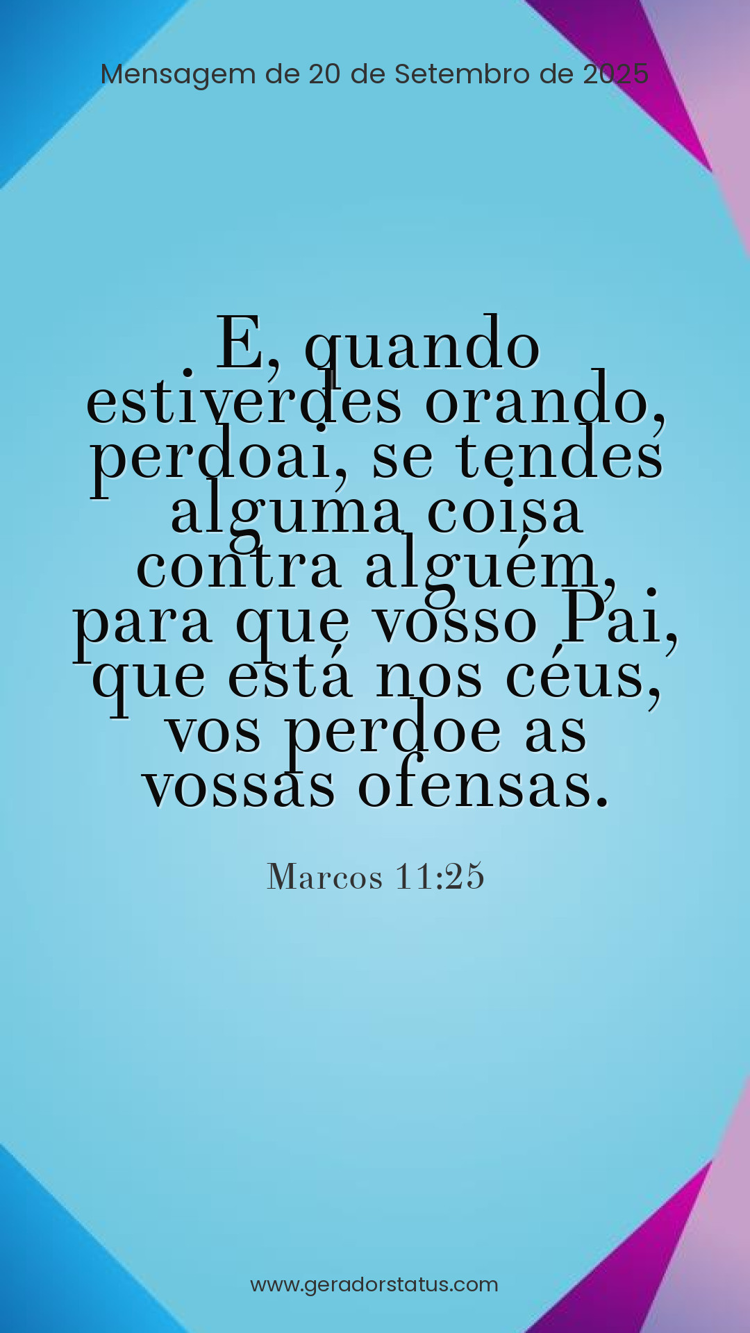 Status do dia: Versículo