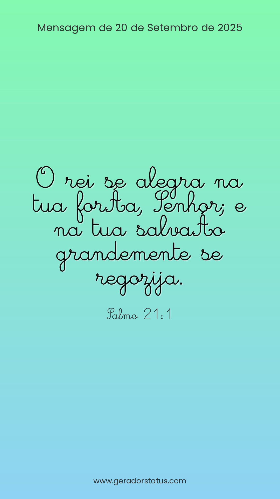 Status do dia: Salmo