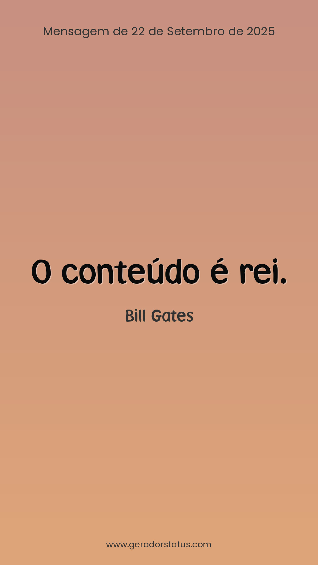 Status do dia: Citação