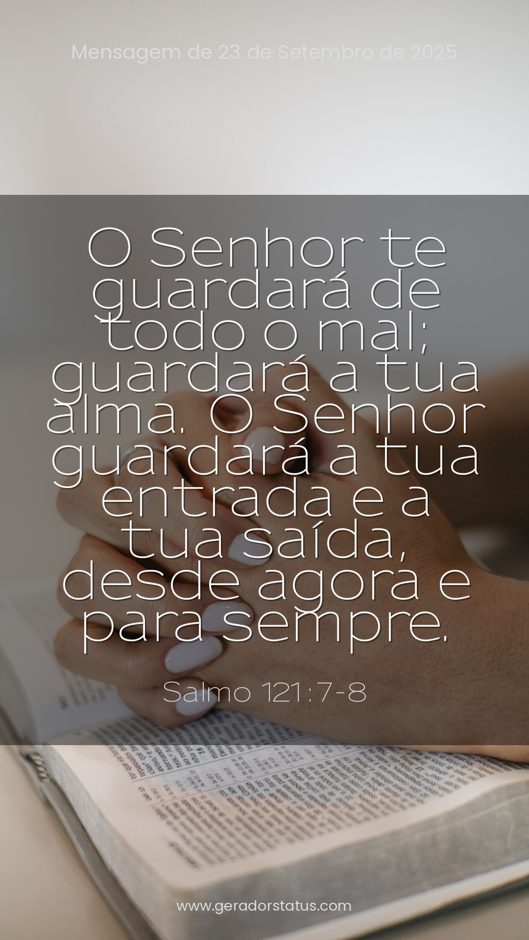 Status do dia: Salmo