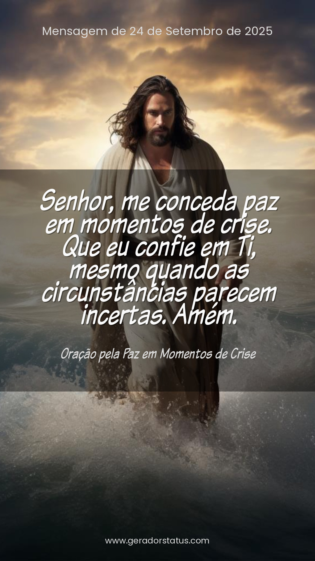 Status do dia: Oração Cristã