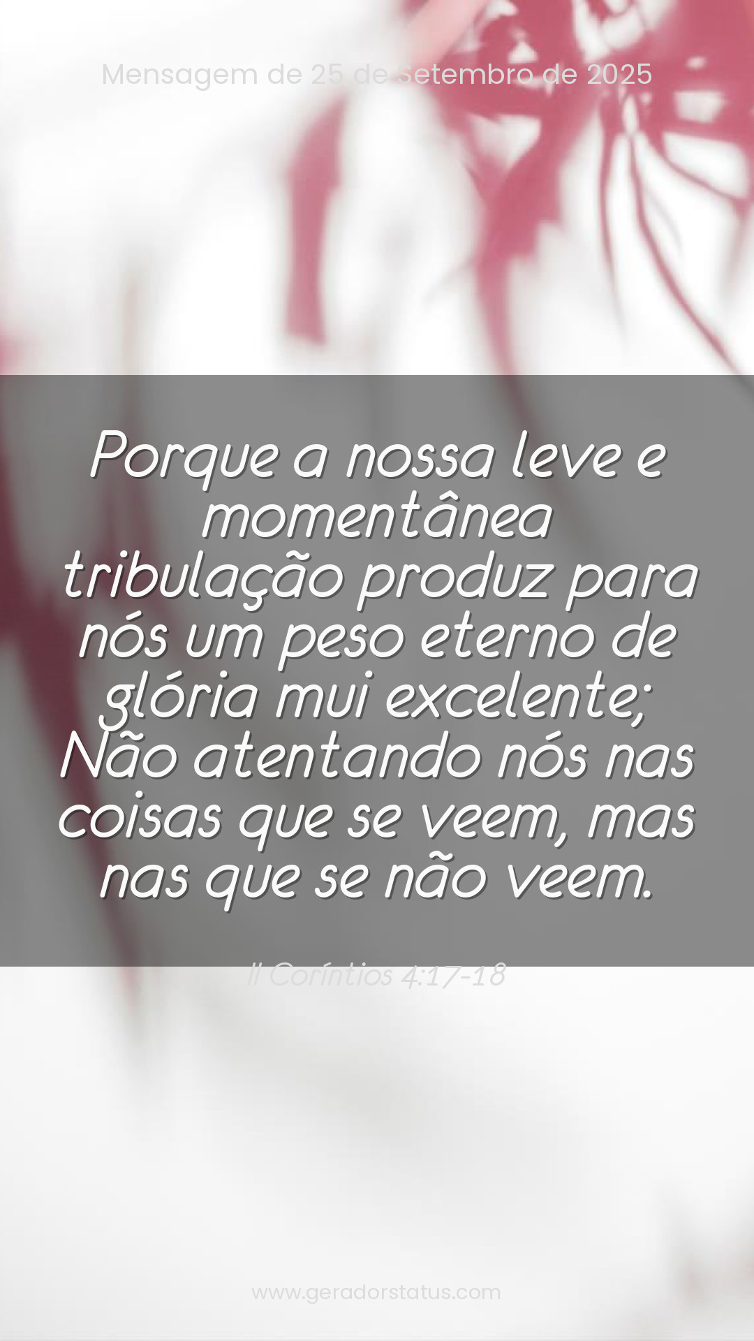 Status do dia: Versículo