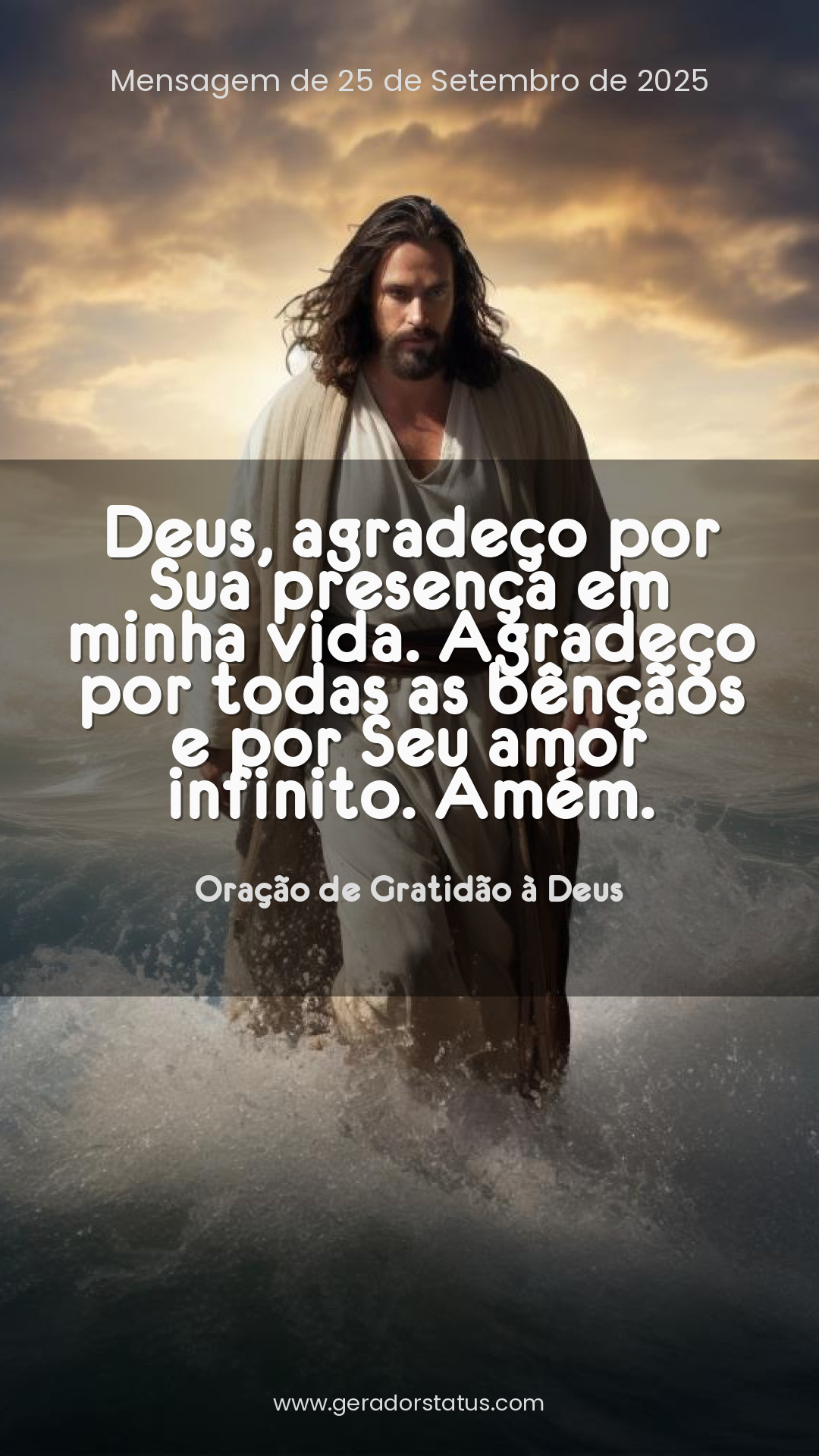 Status do dia: Oração Cristã