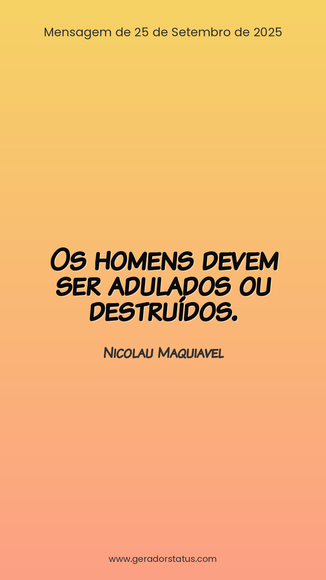 Status do dia: Sabedoria