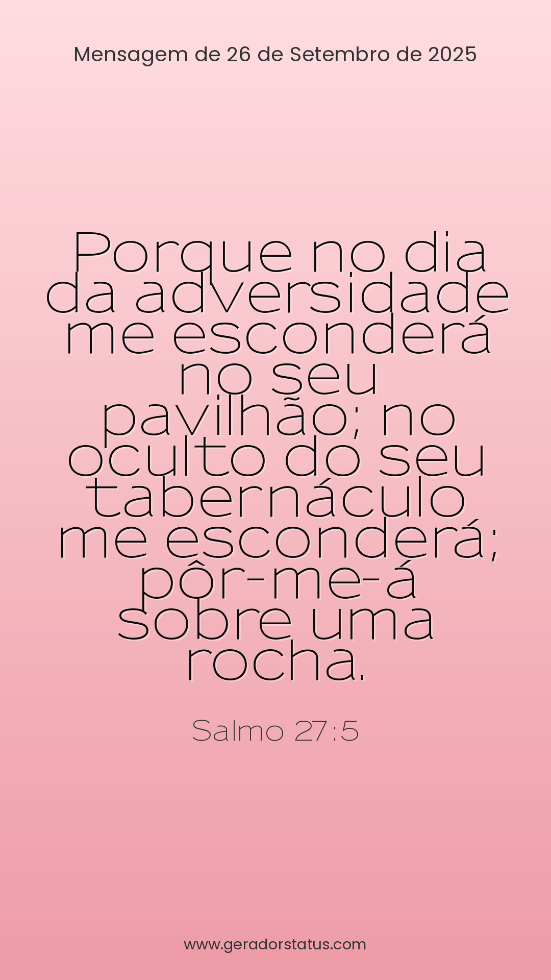 Status do dia: Salmo