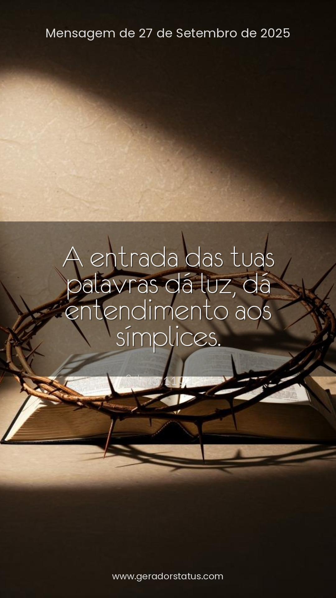 Status do dia: Salmo