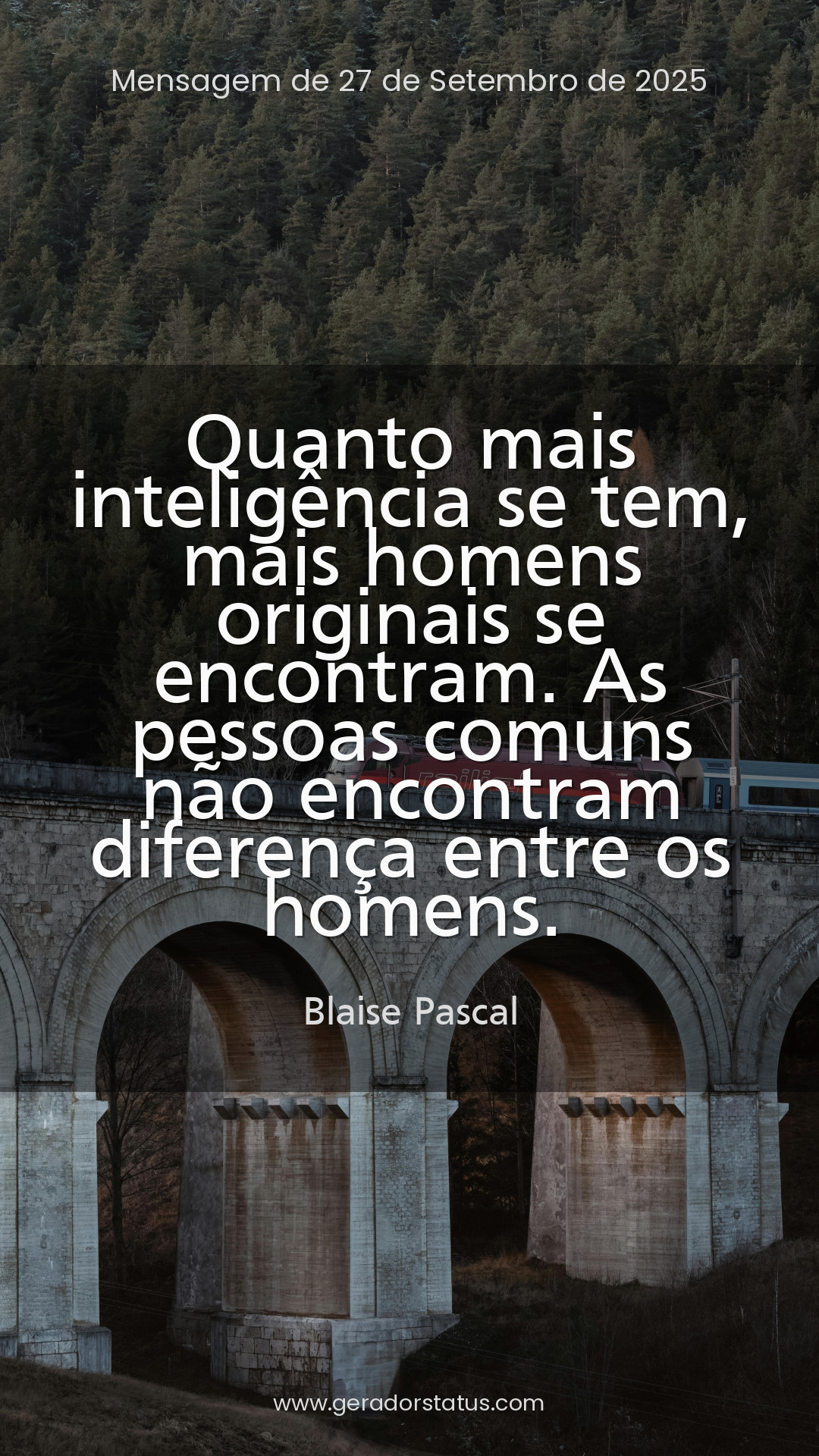 Status do dia: Reflexão