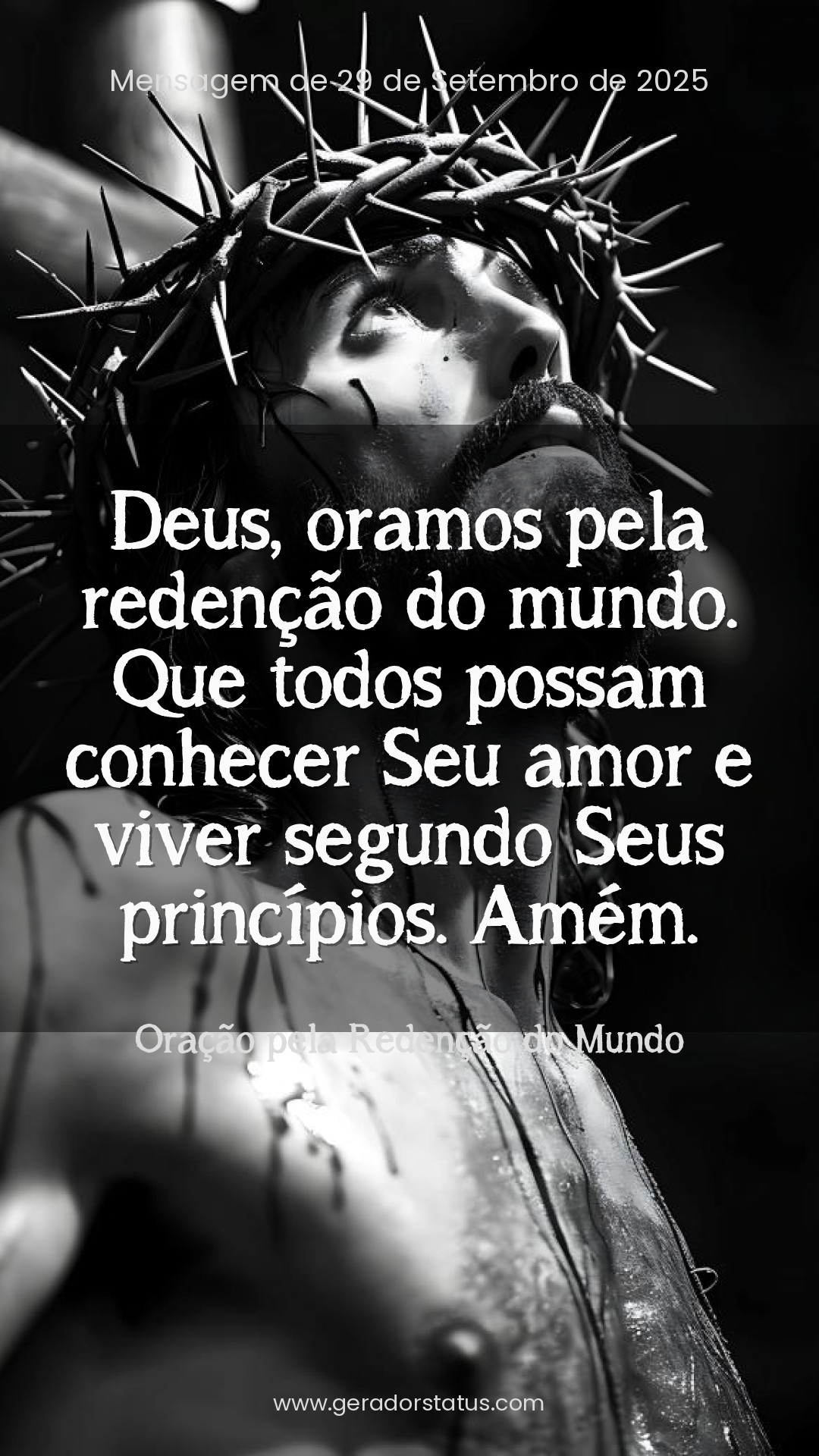 Status do dia: Oração Cristã