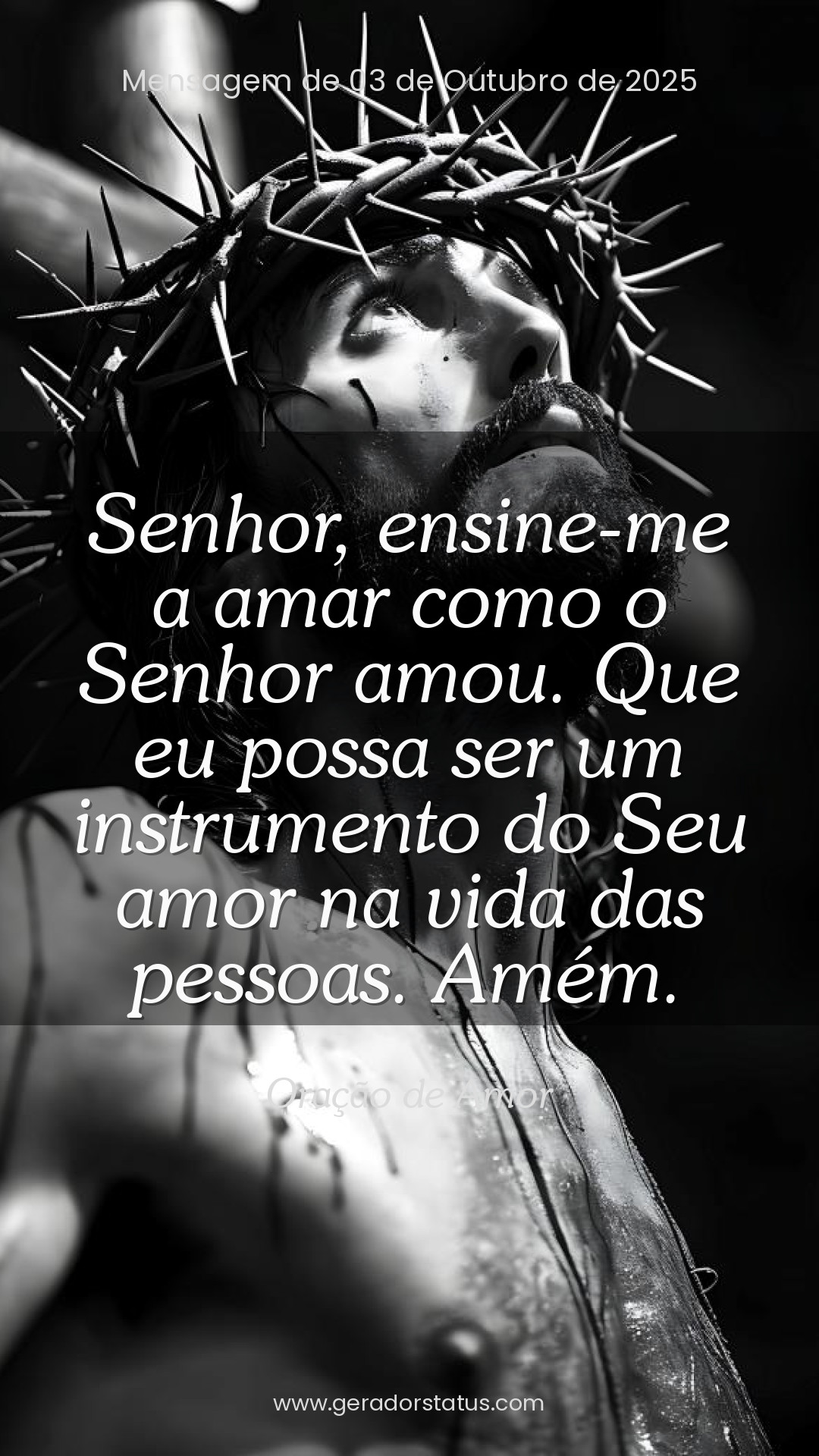 Status do dia: Oração Cristã