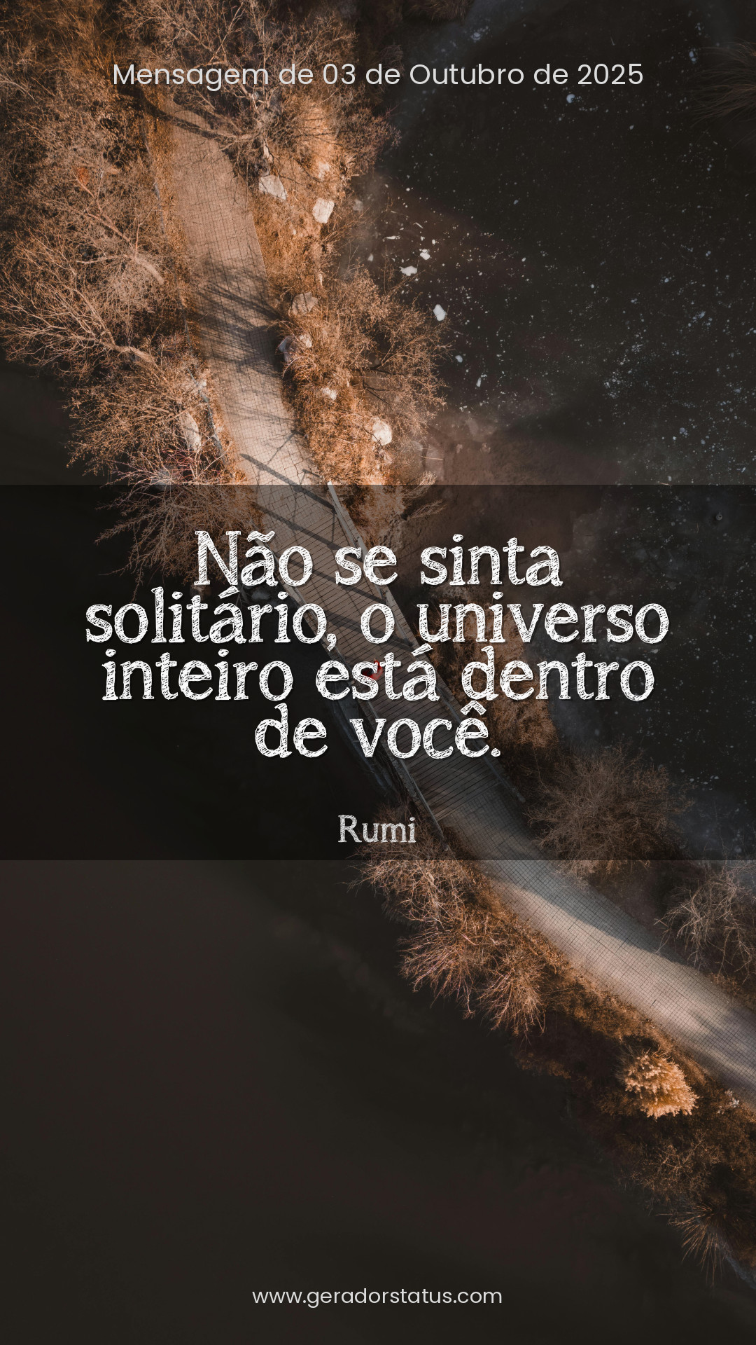 Status do dia: Reflexão