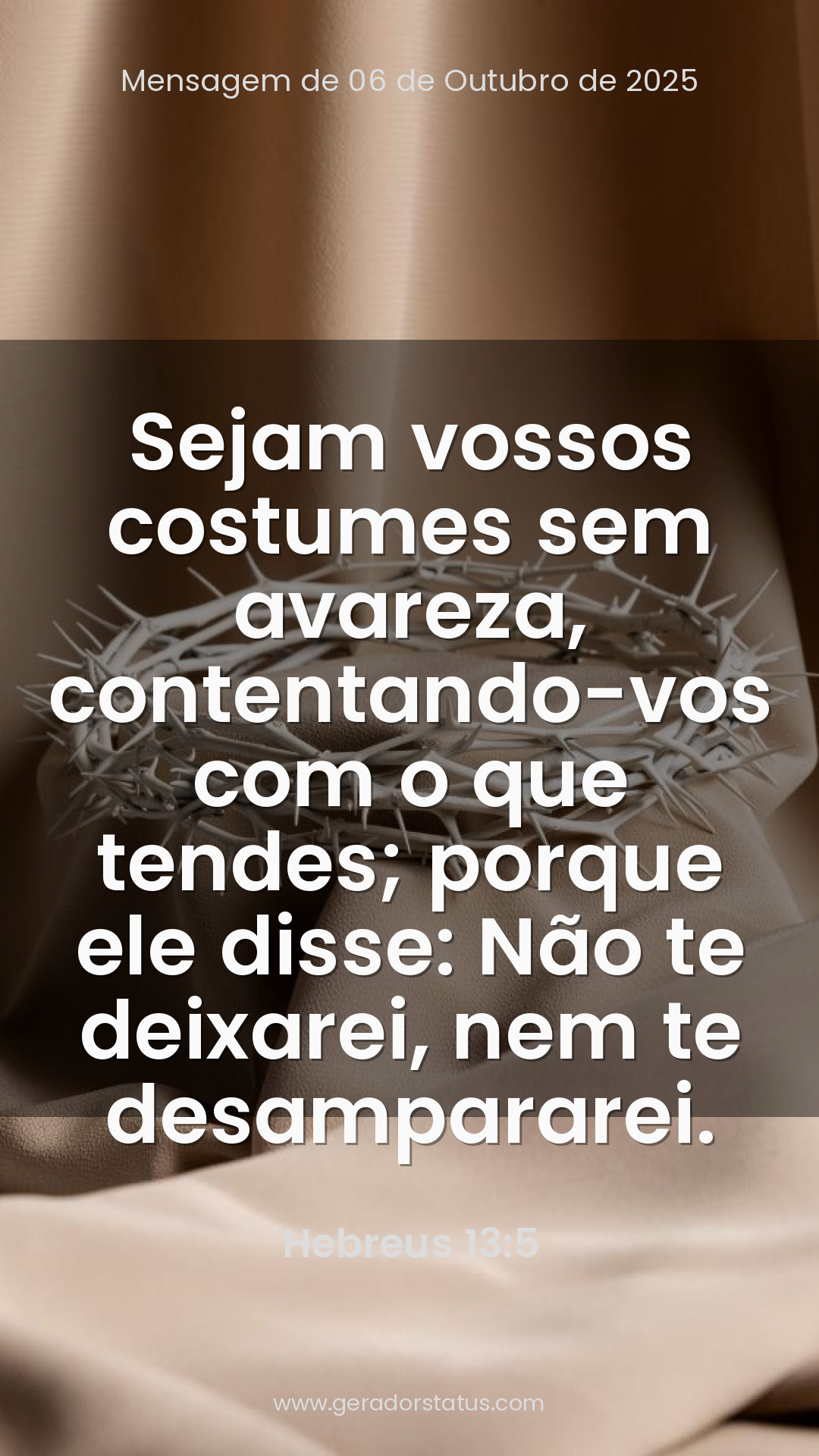 Status do dia: Versículo