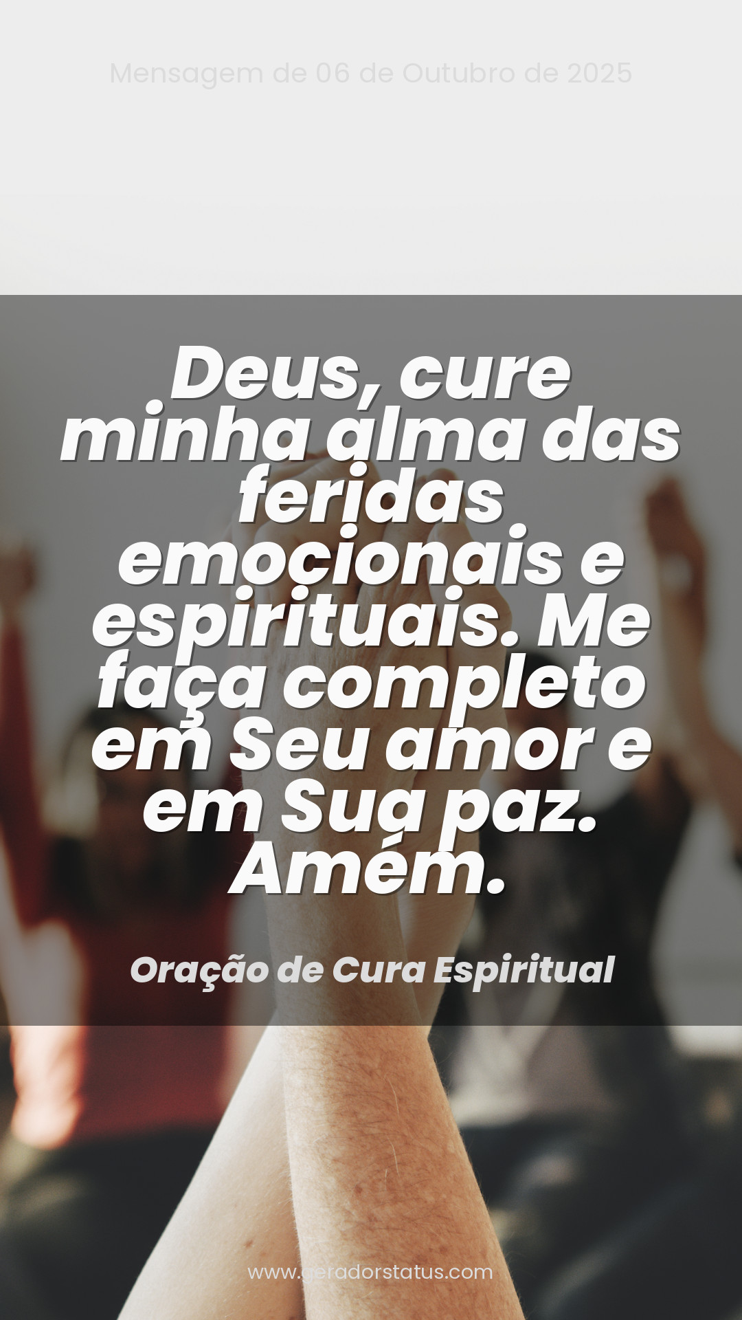 Status do dia: Oração Cristã