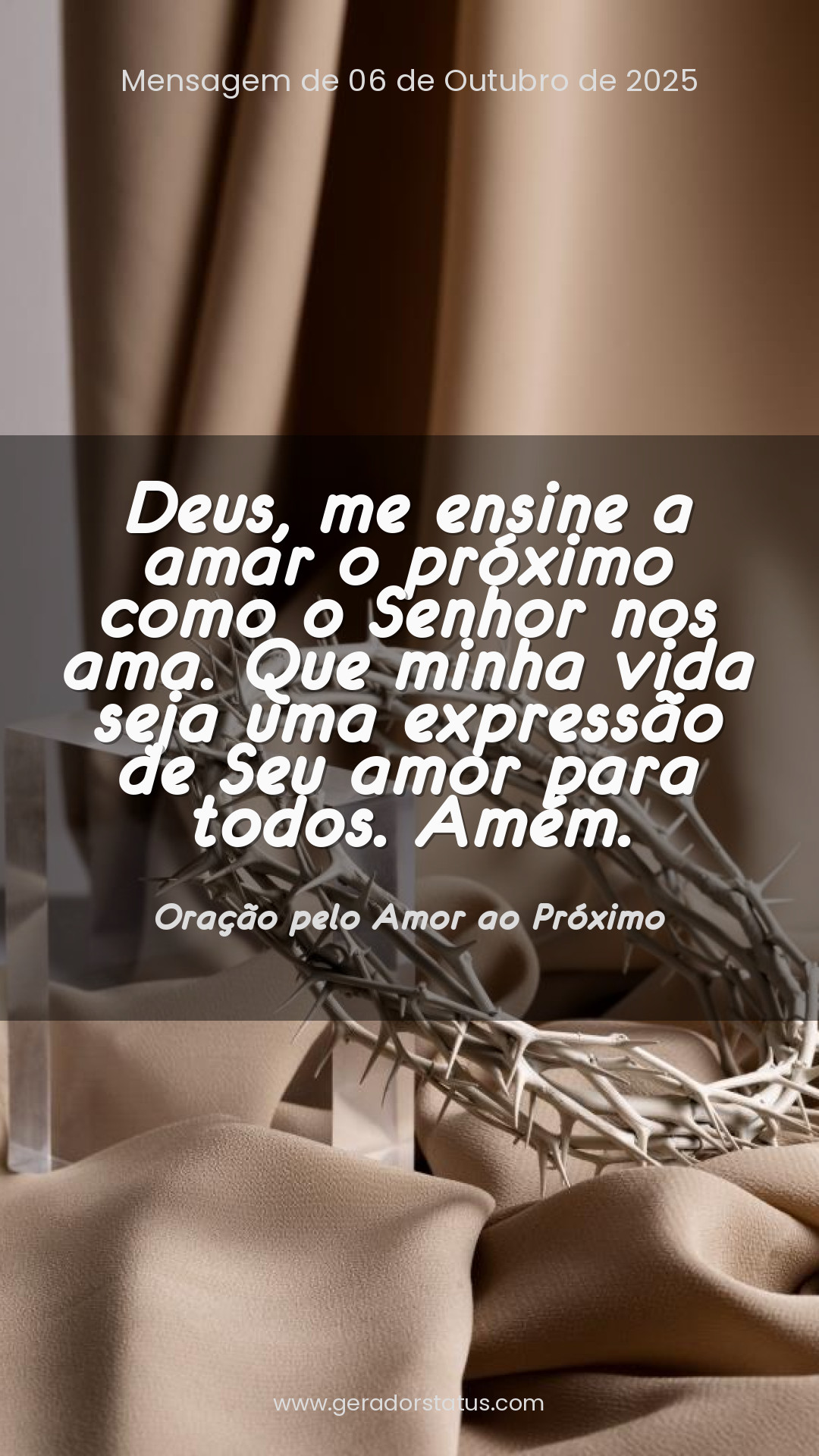 Status do dia: Oração Cristã