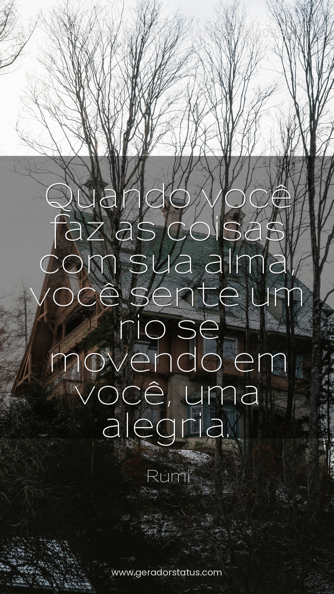 Status do dia: Reflexão