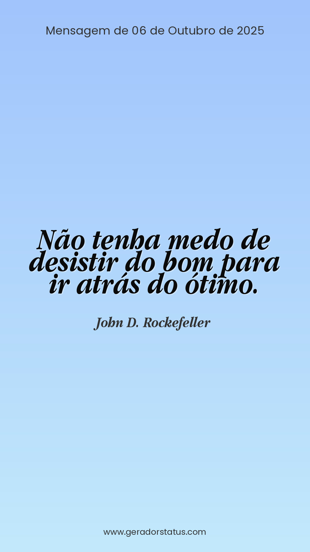 Status do dia: Citação