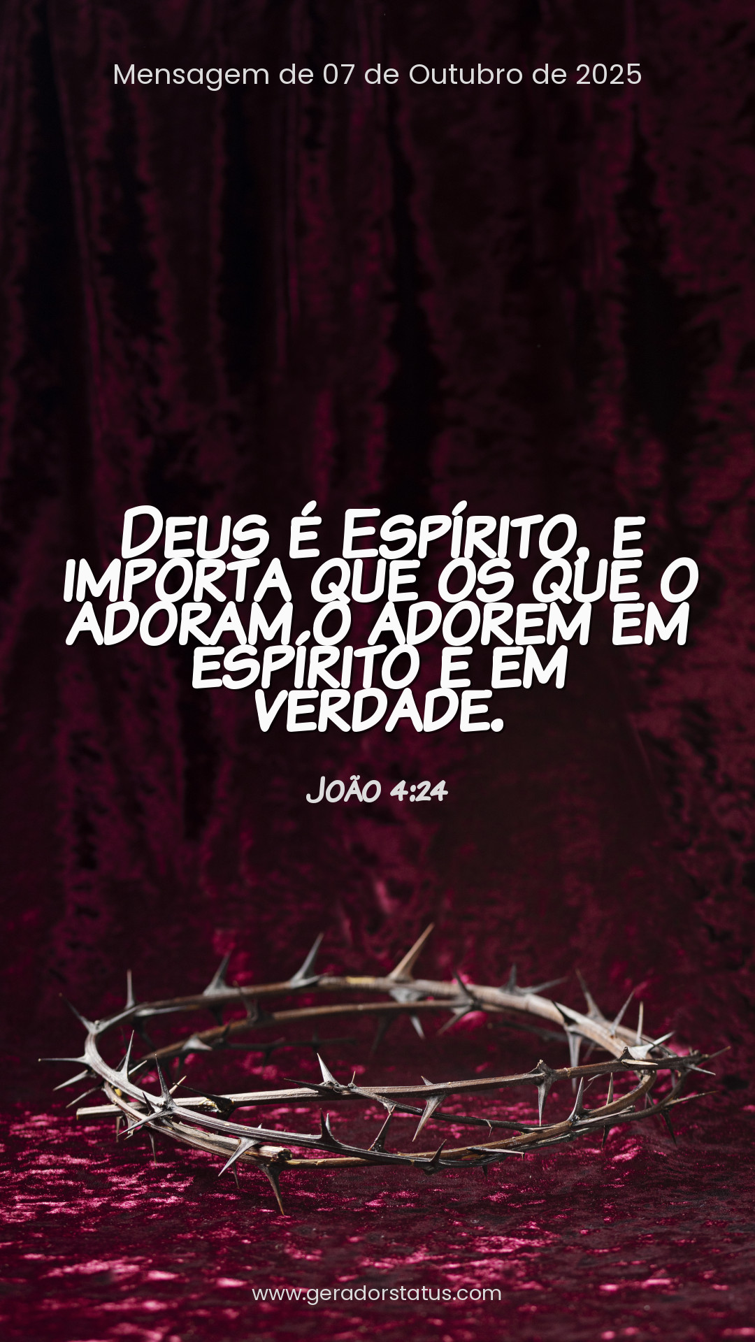 Status do dia: Versículo