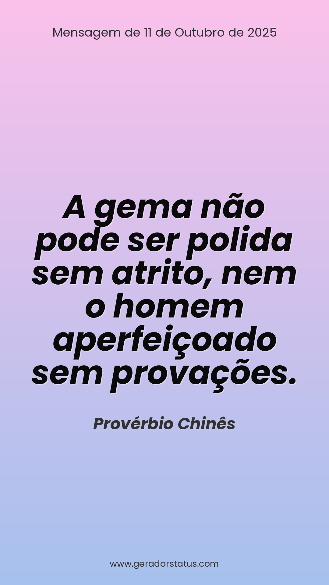 Status do dia: Reflexão