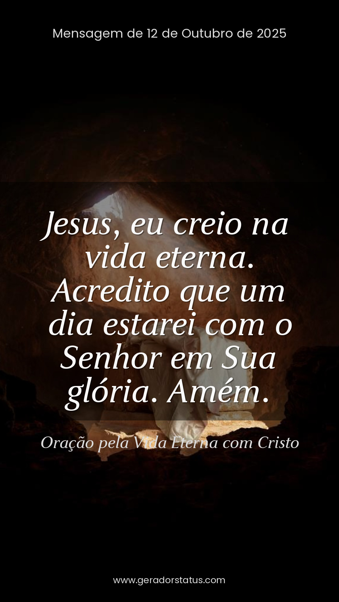 Status do dia: Oração Cristã