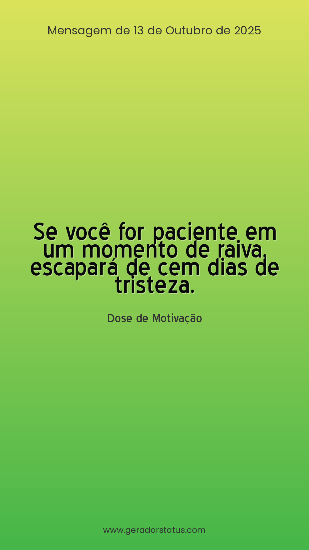 Status do dia: Motivacional