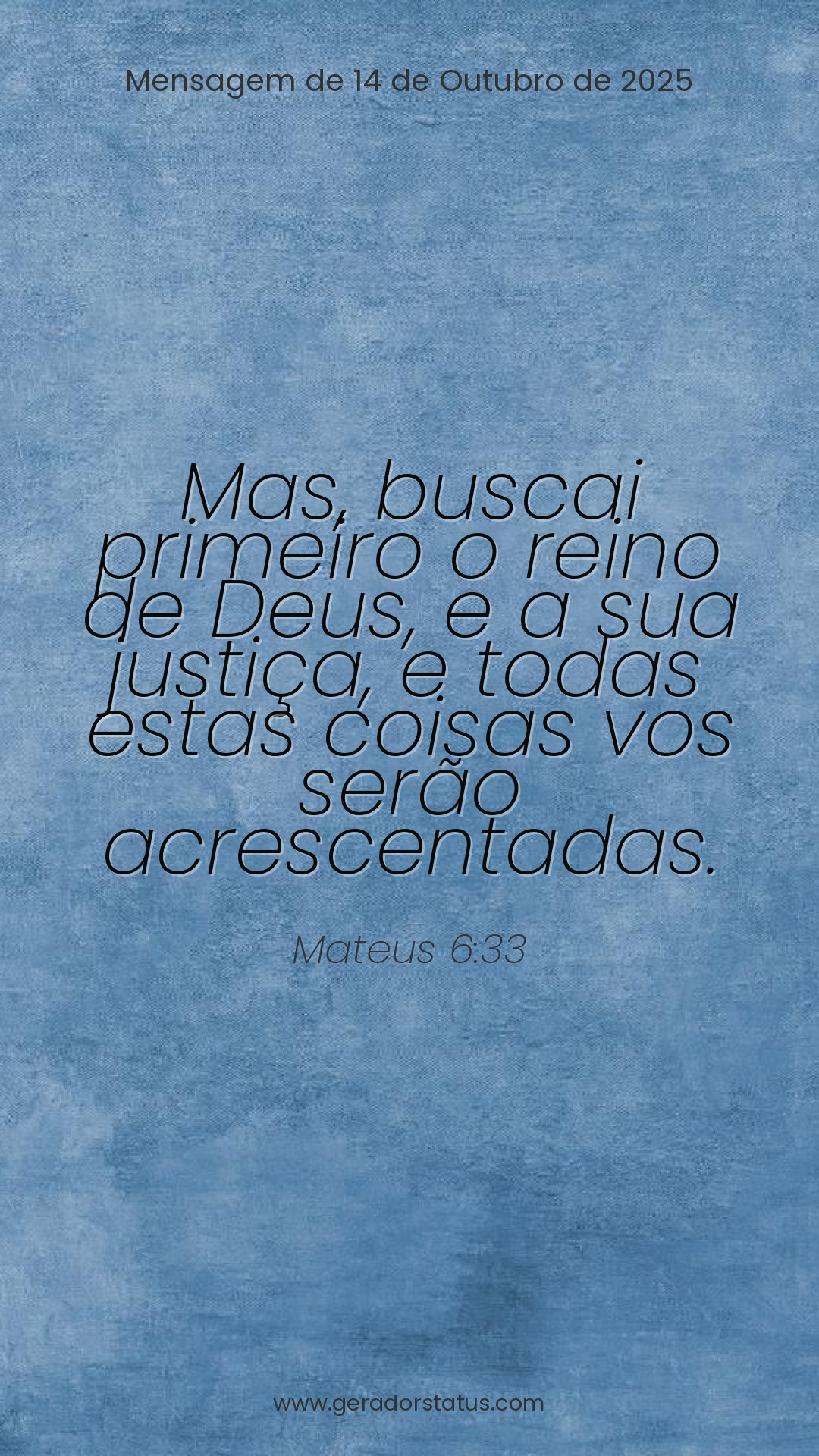 Status do dia: Versículo