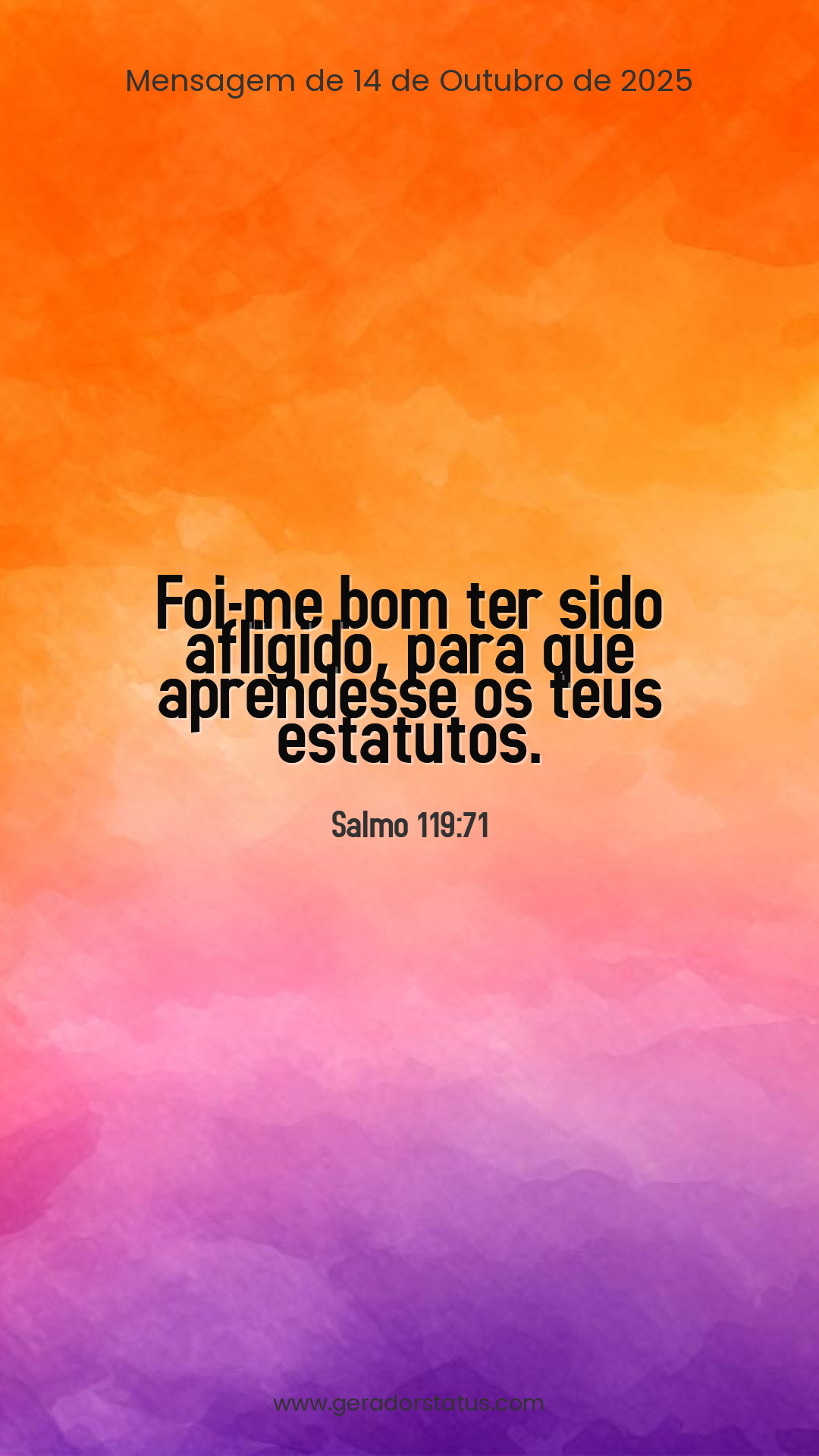 Status do dia: Salmo