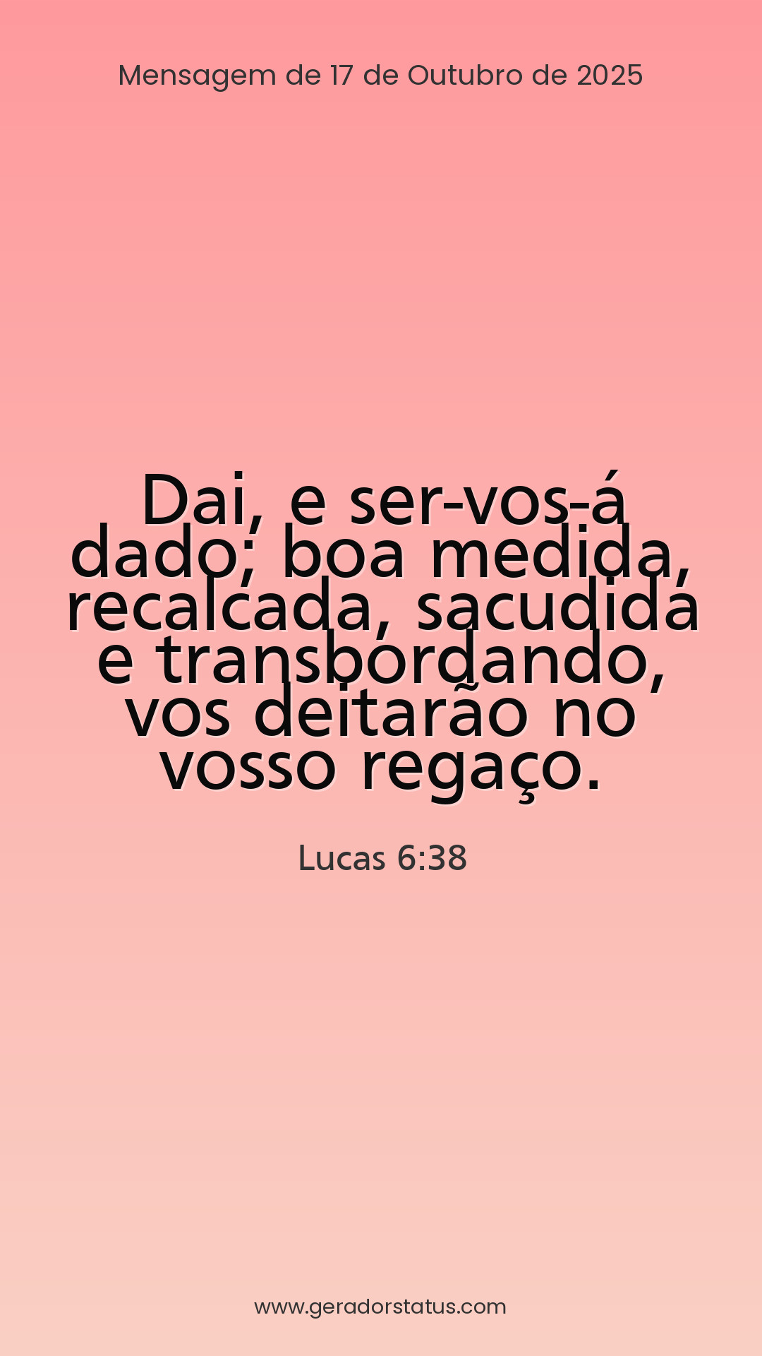 Status do dia: Versículo