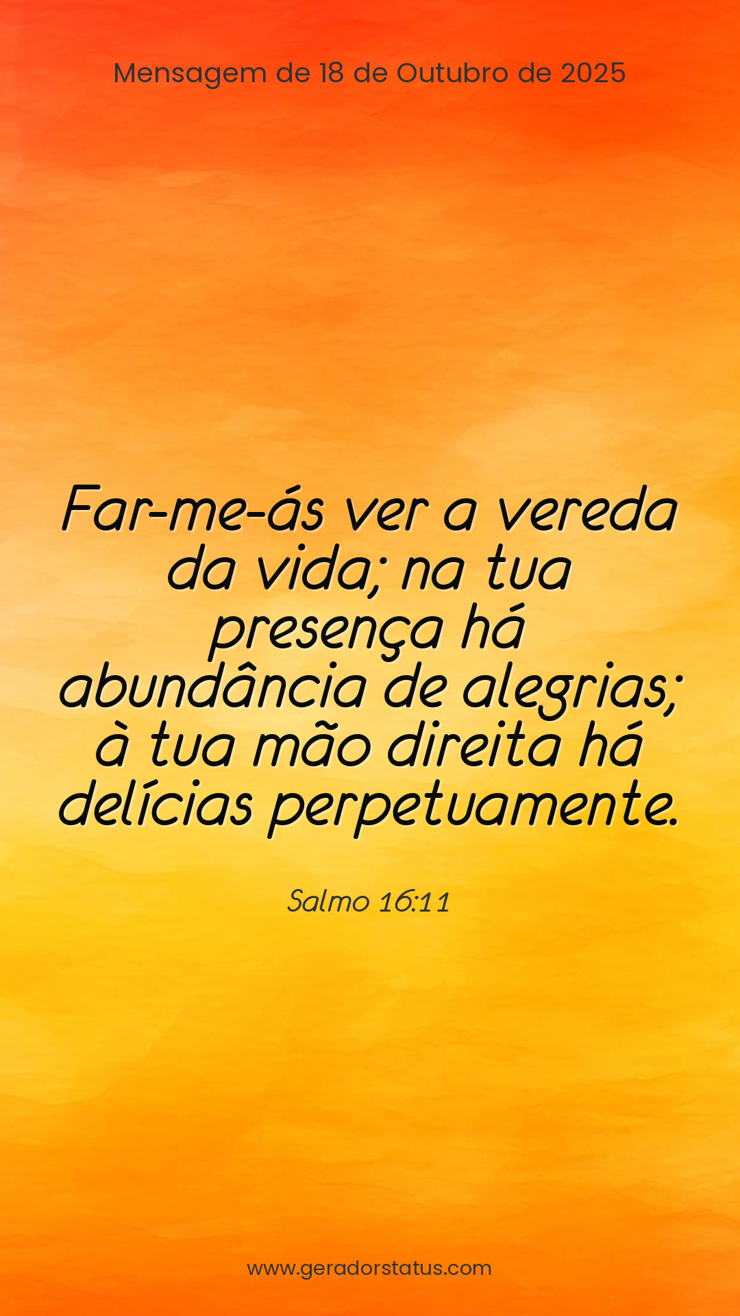 Status do dia: Salmo