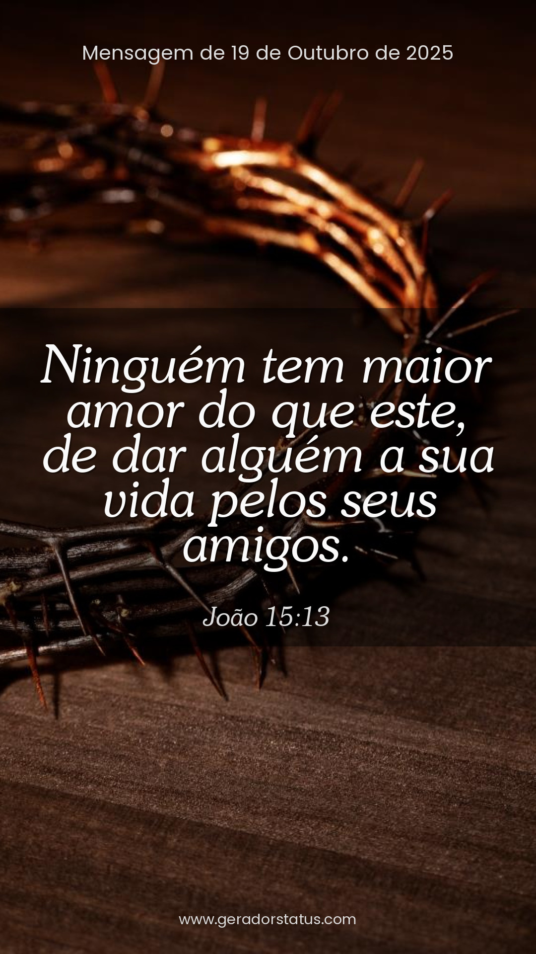 Status do dia: Versículo