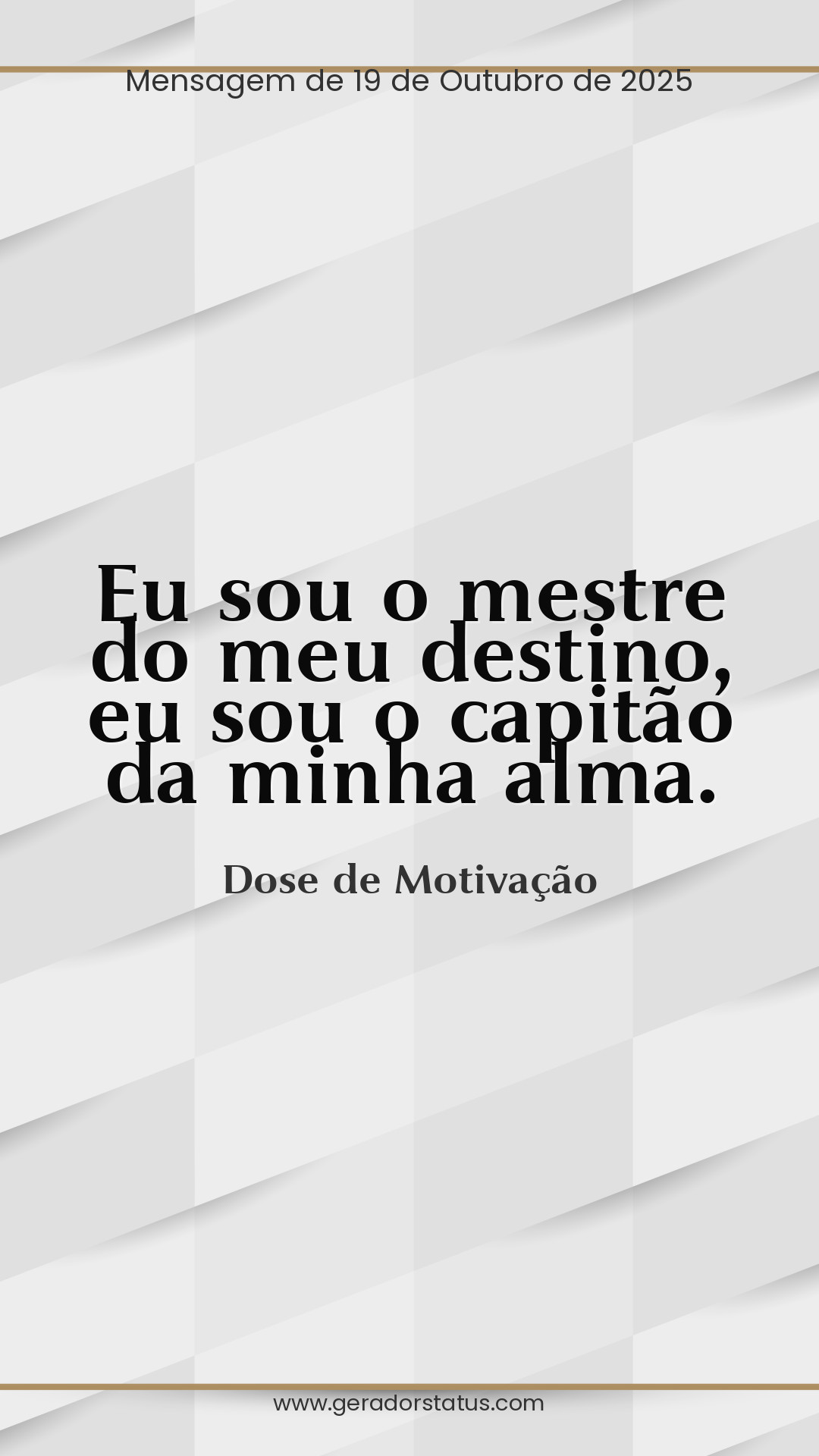 Status do dia: Motivacional