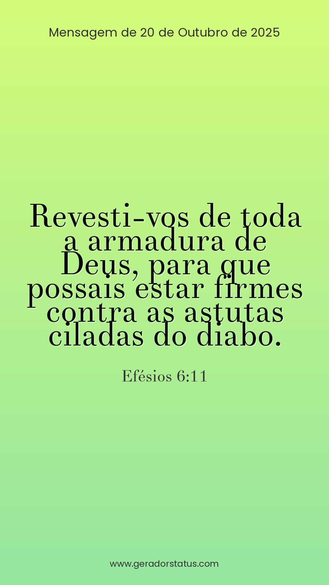 Status do dia: Versículo