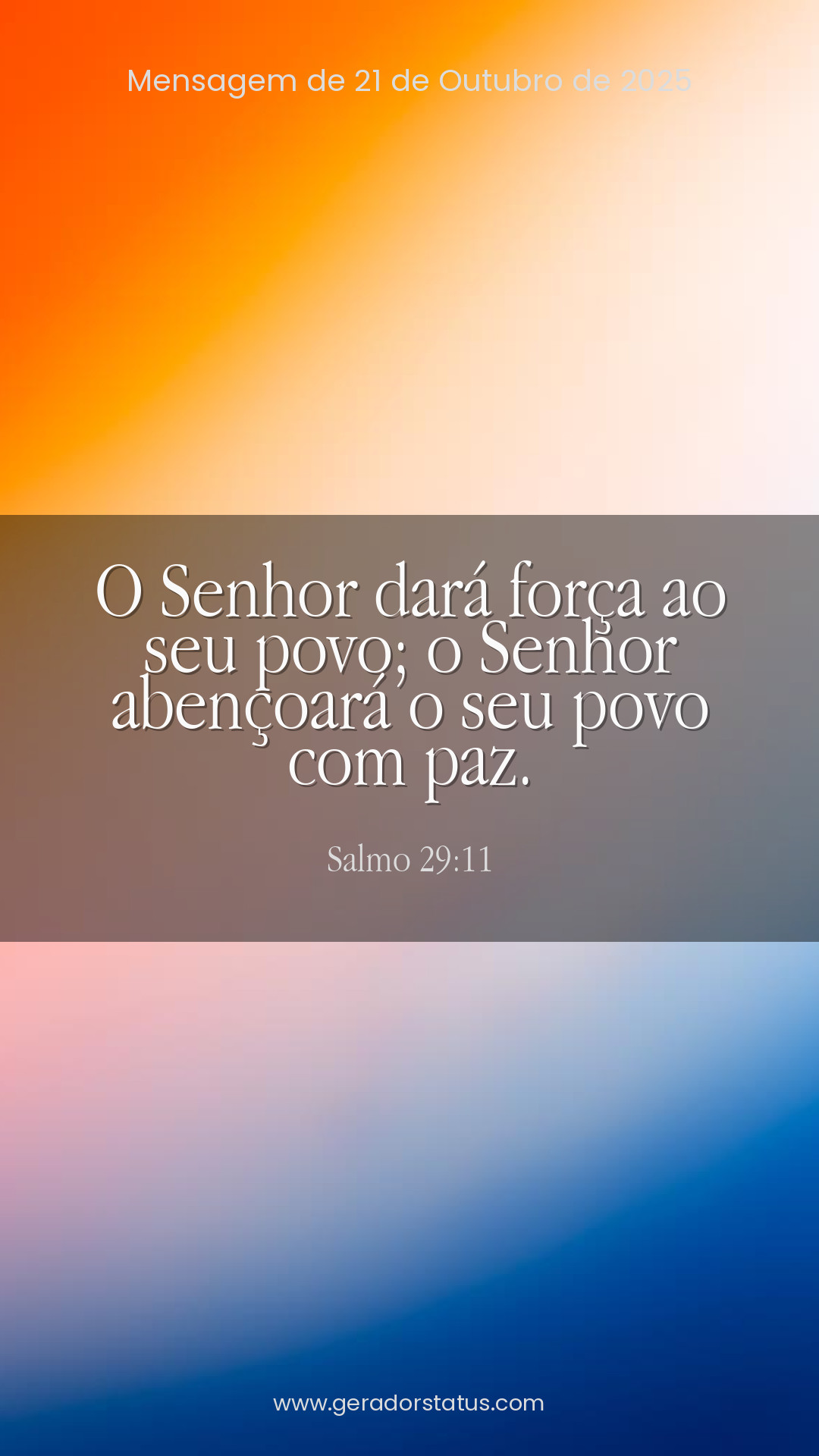 Status do dia: Salmo