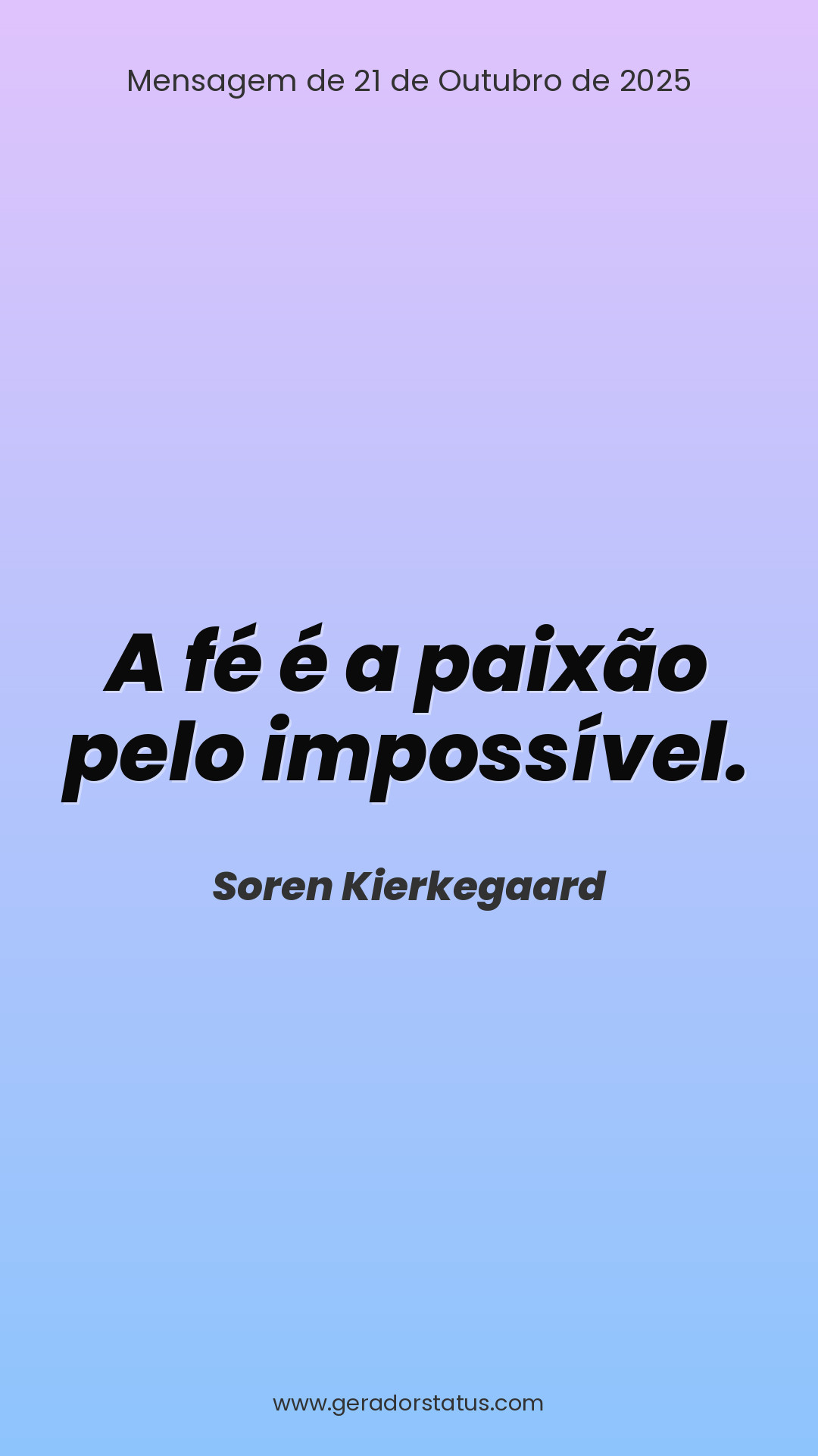 Status do dia: Reflexão