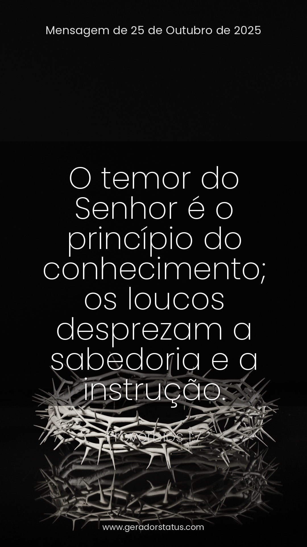 Status do dia: Versículo