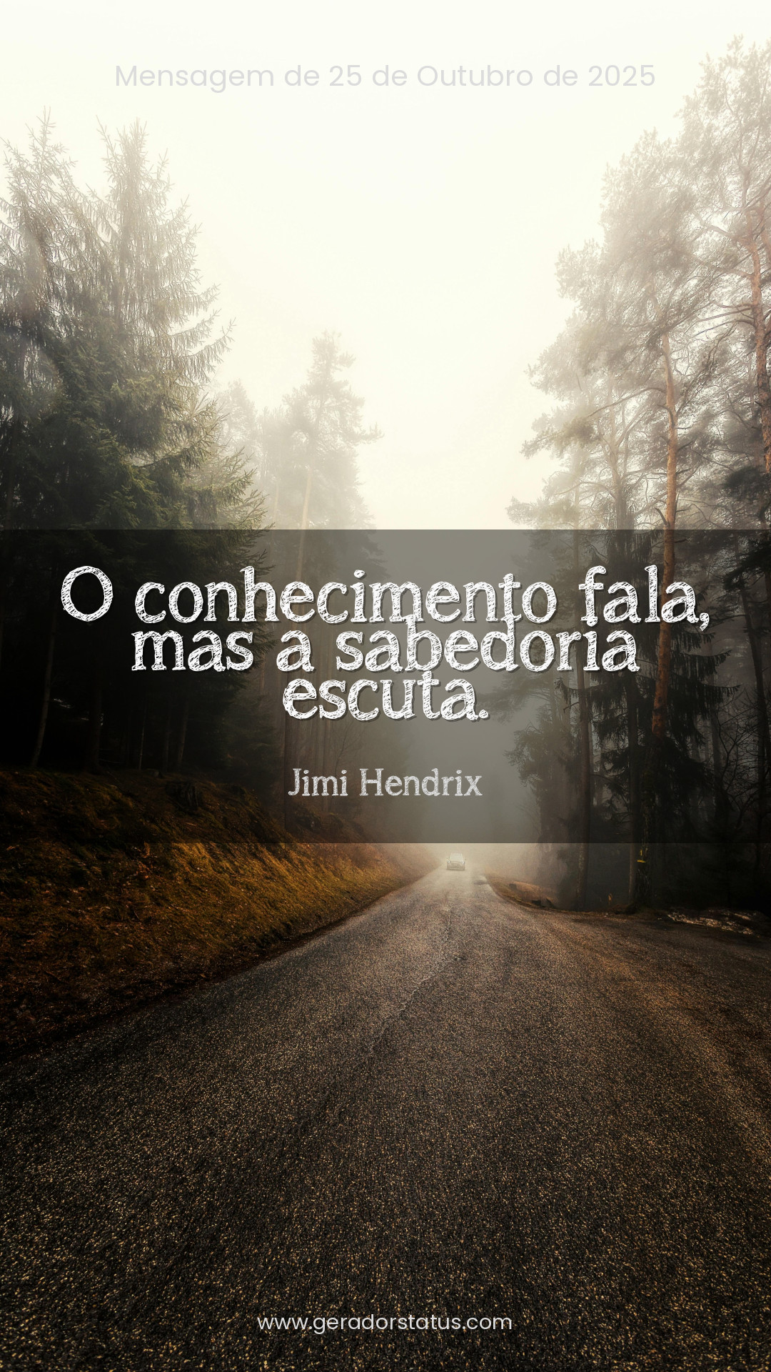 Status do dia: Reflexão