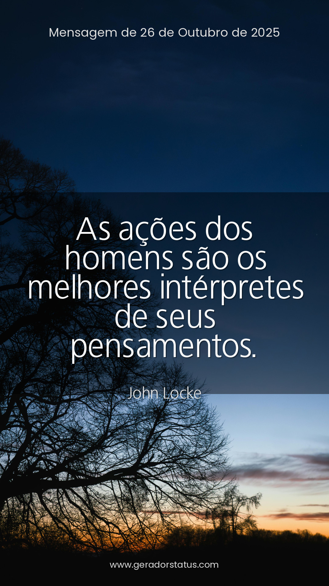 Status do dia: Citação