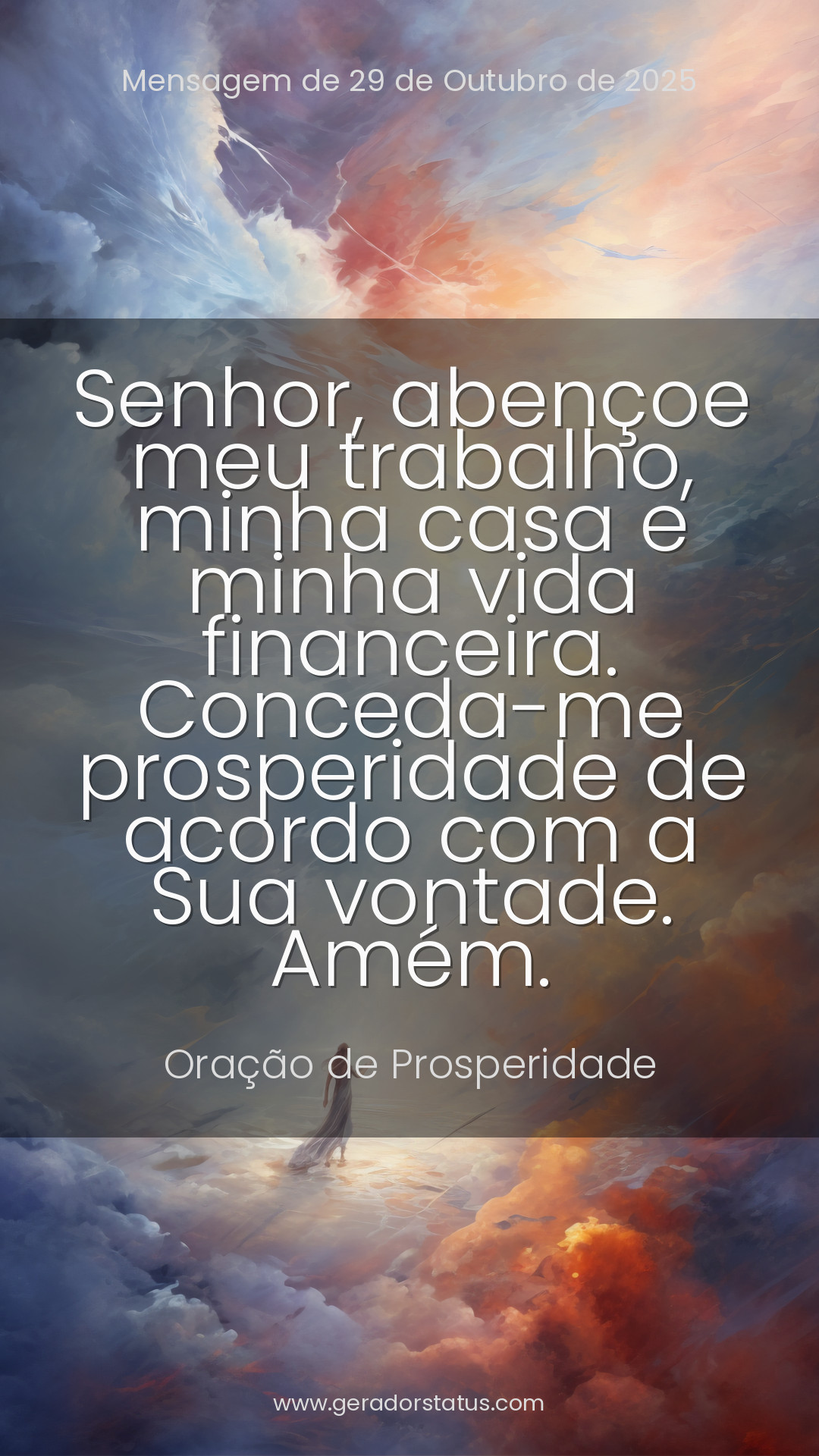 Status do dia: Oração Cristã