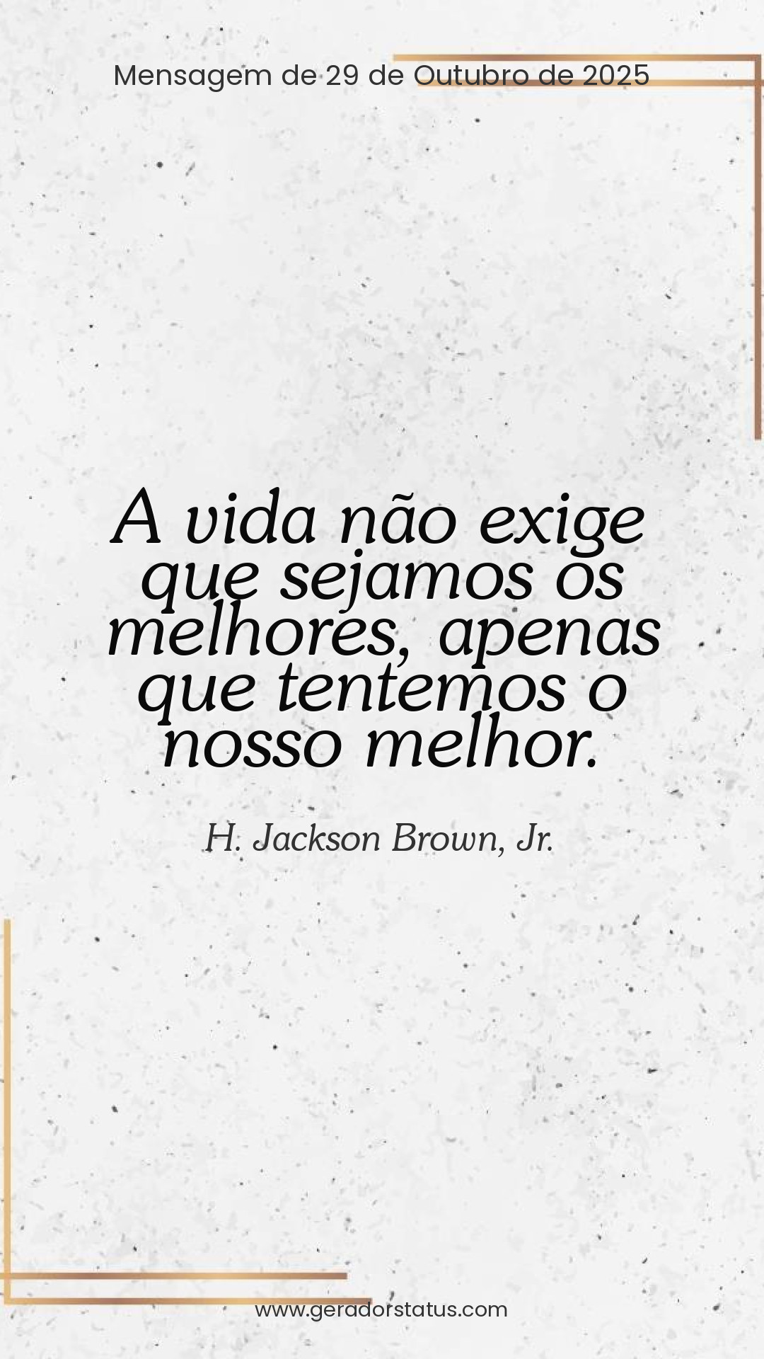 Status do dia: Reflexão