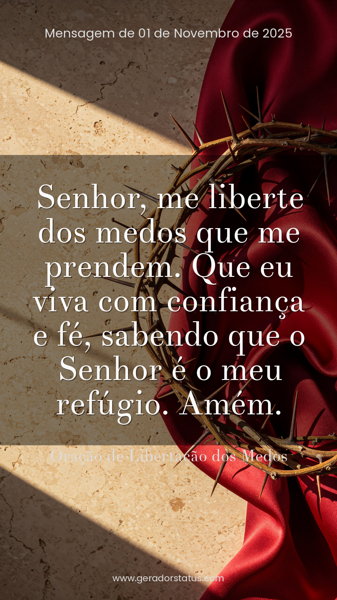 Status do dia: Oração Cristã